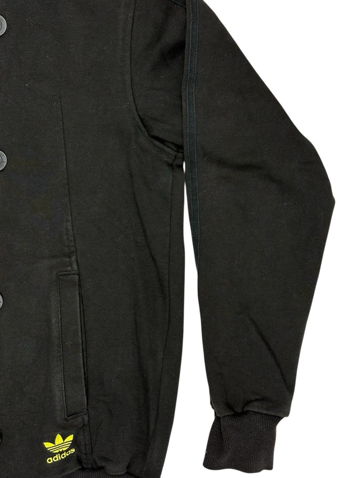 Adidas Black Hooded Coat Large