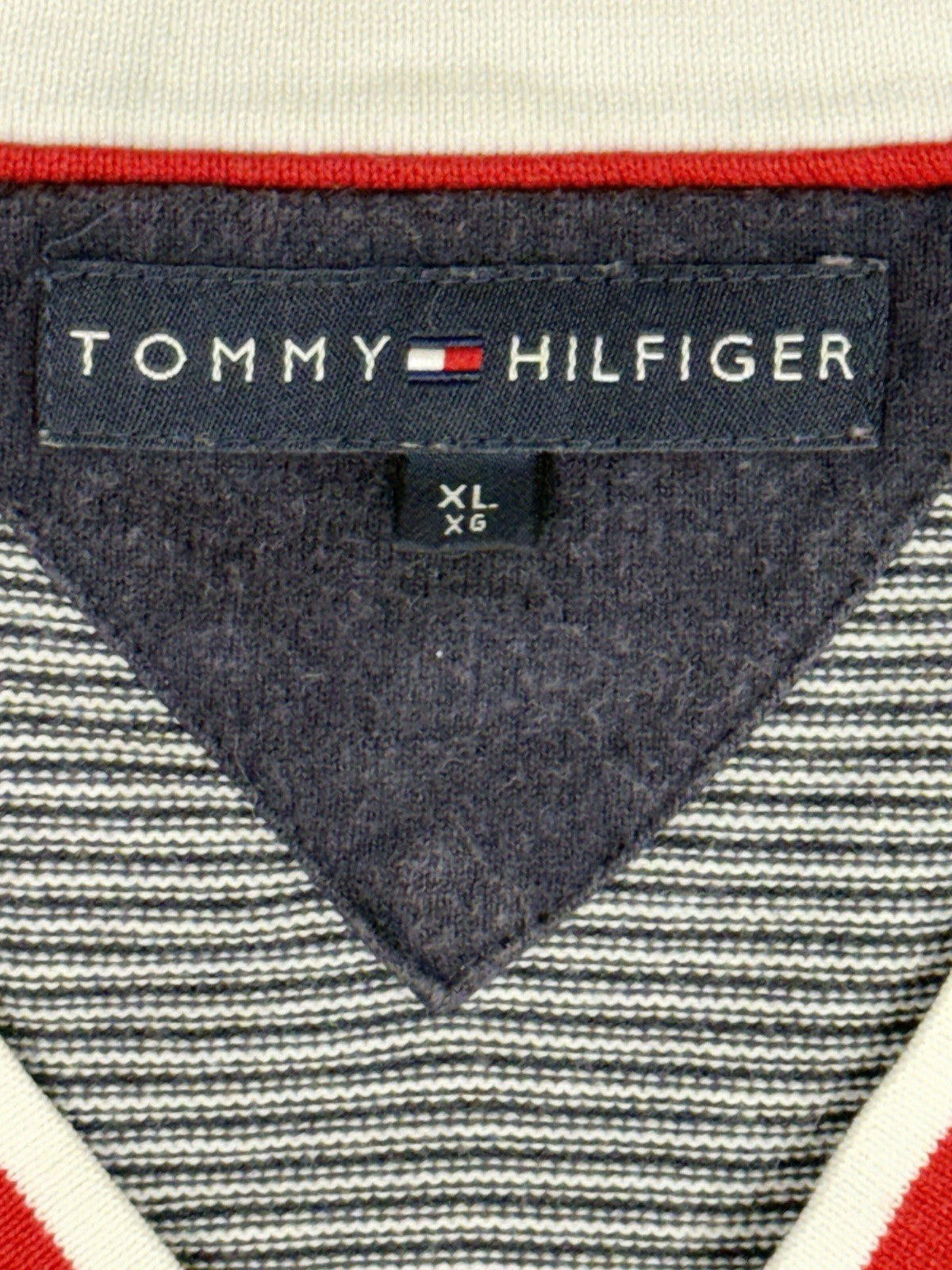 Tommy Hilfiger Retro Blue Striped Jumper XL