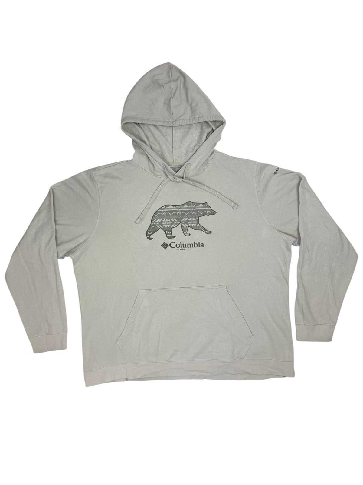 Columbia Beige Bear Hoodie XL