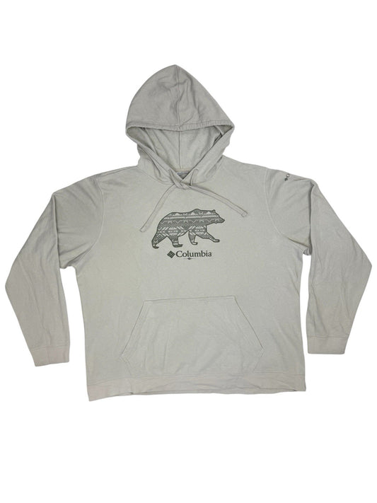 Columbia Beige Bear Hoodie XL