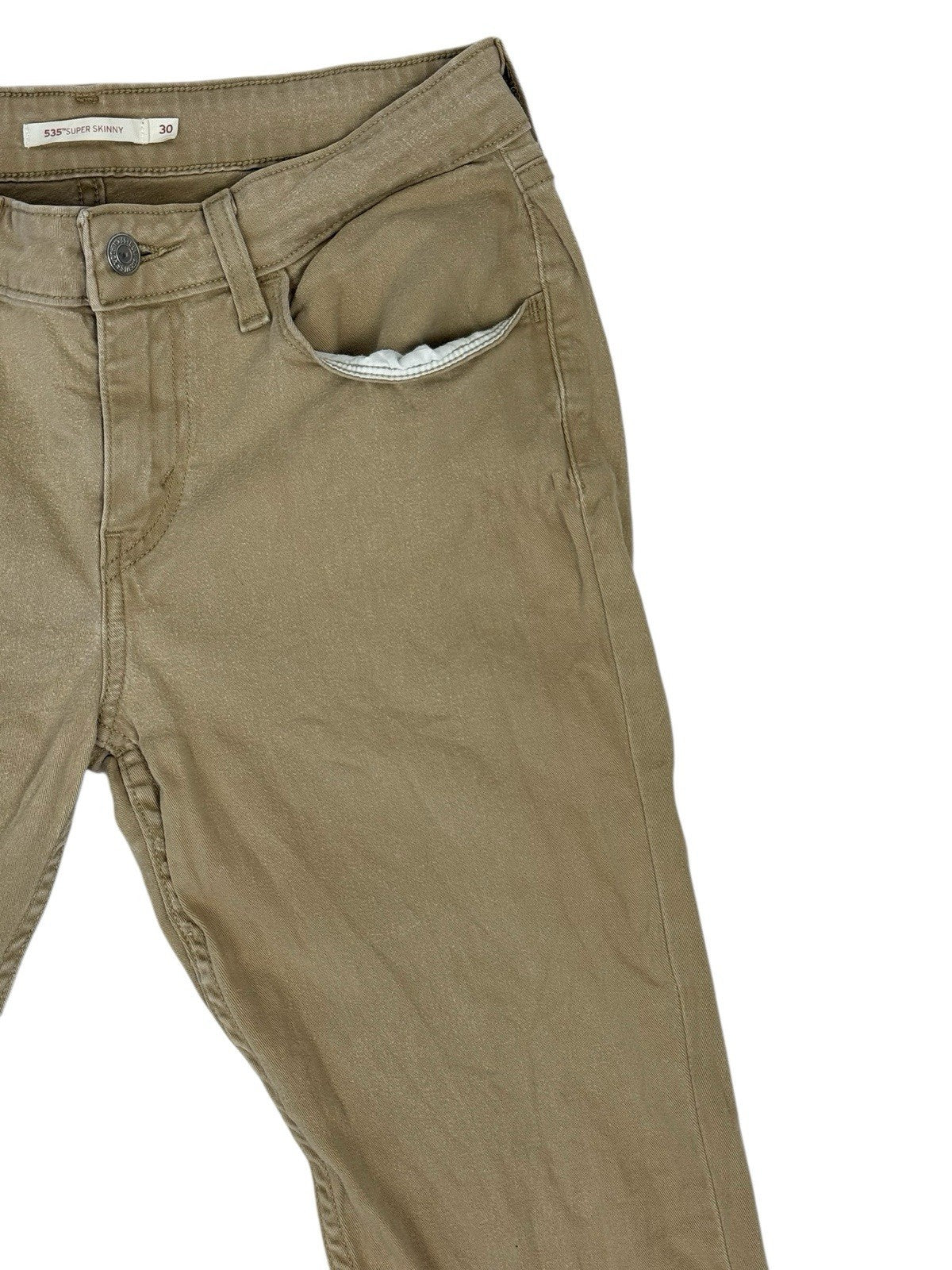 Levi's 535 Beige Super Skinny Jeans 30W 30L