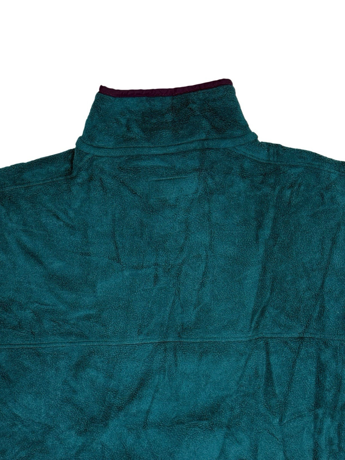 LL Bean Vintage Green Polartec Fleece Zip Jacket Medium
