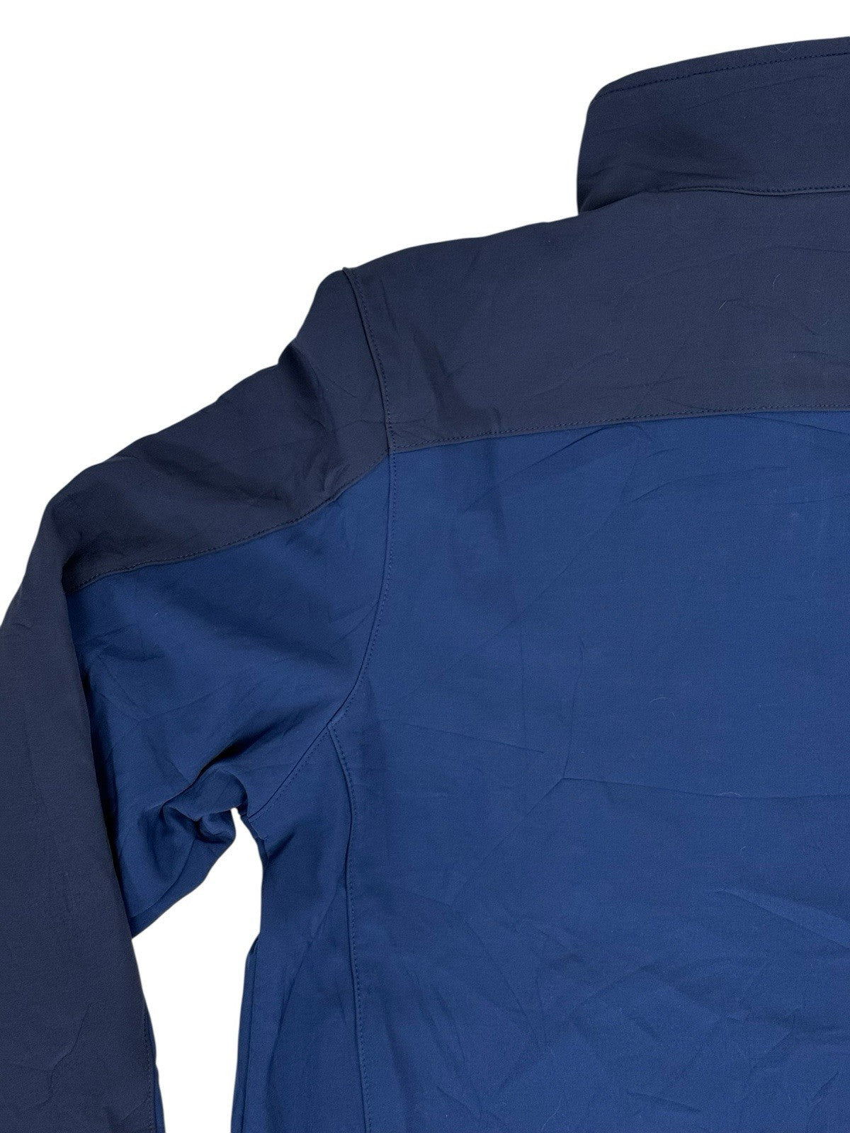 LL Bean Blue Softshell Fleece Jacket Medium