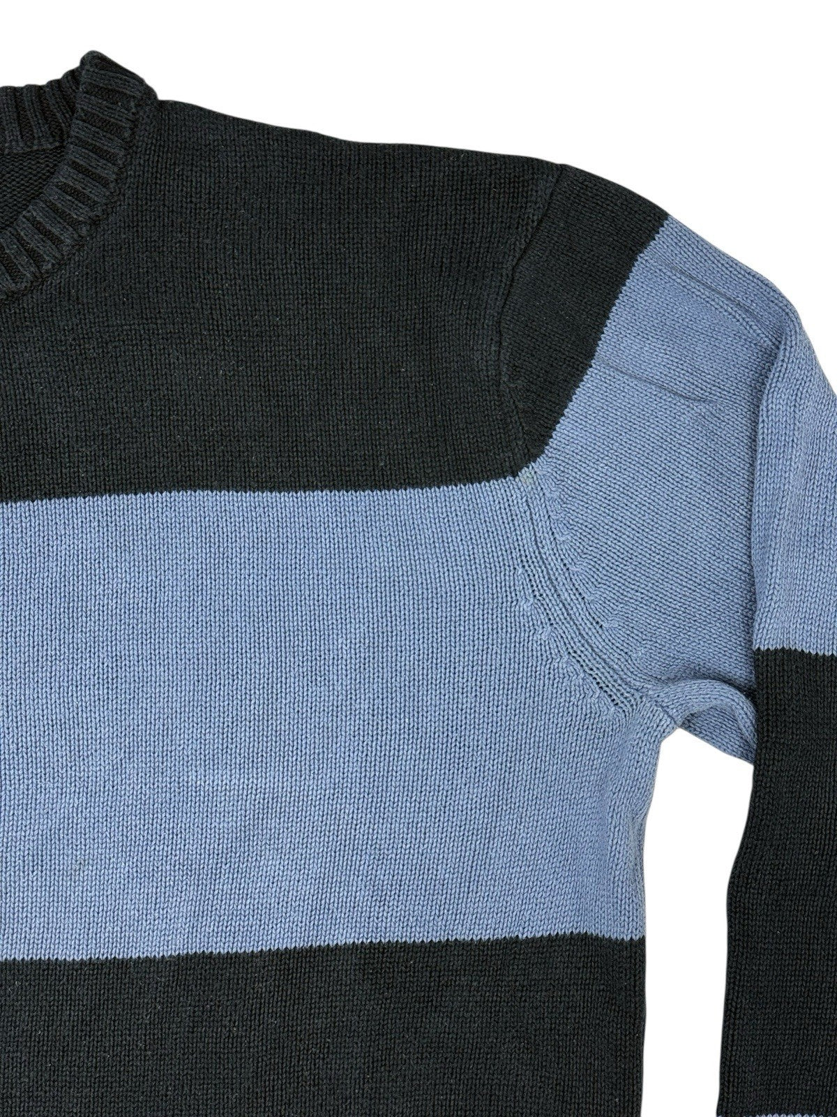 Nautica Retro Blue Striped Cotton Jumper XL
