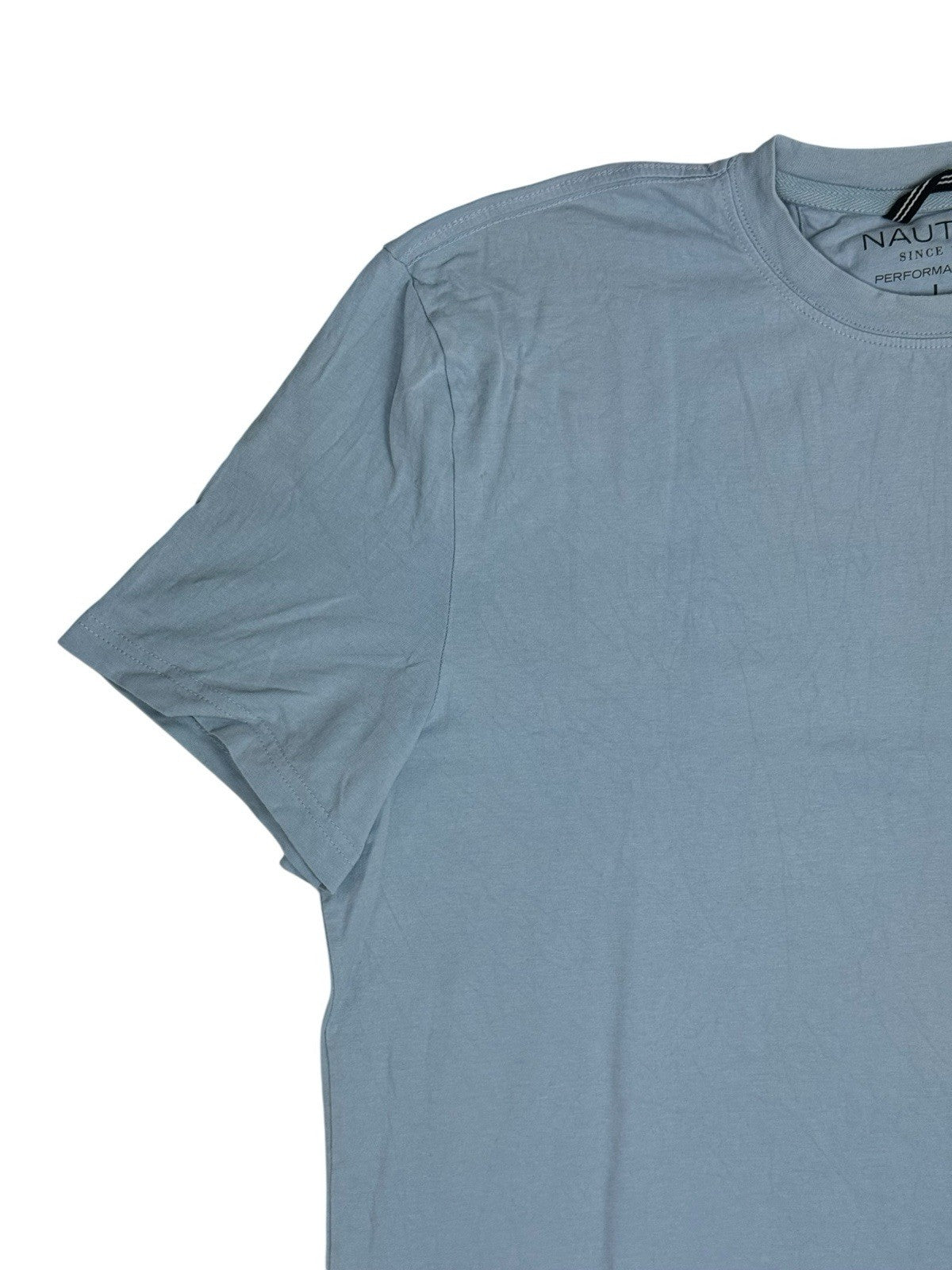 Nautica Retro Blue Slim Fit Performance Top Large