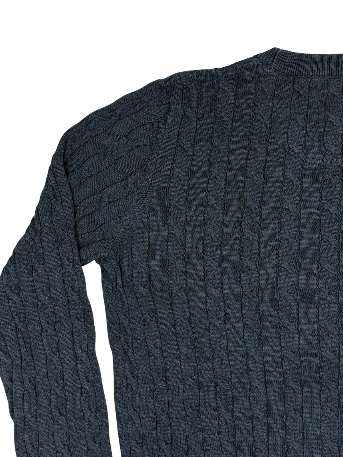Racing Green Blue Knit Cotton Jumper Small