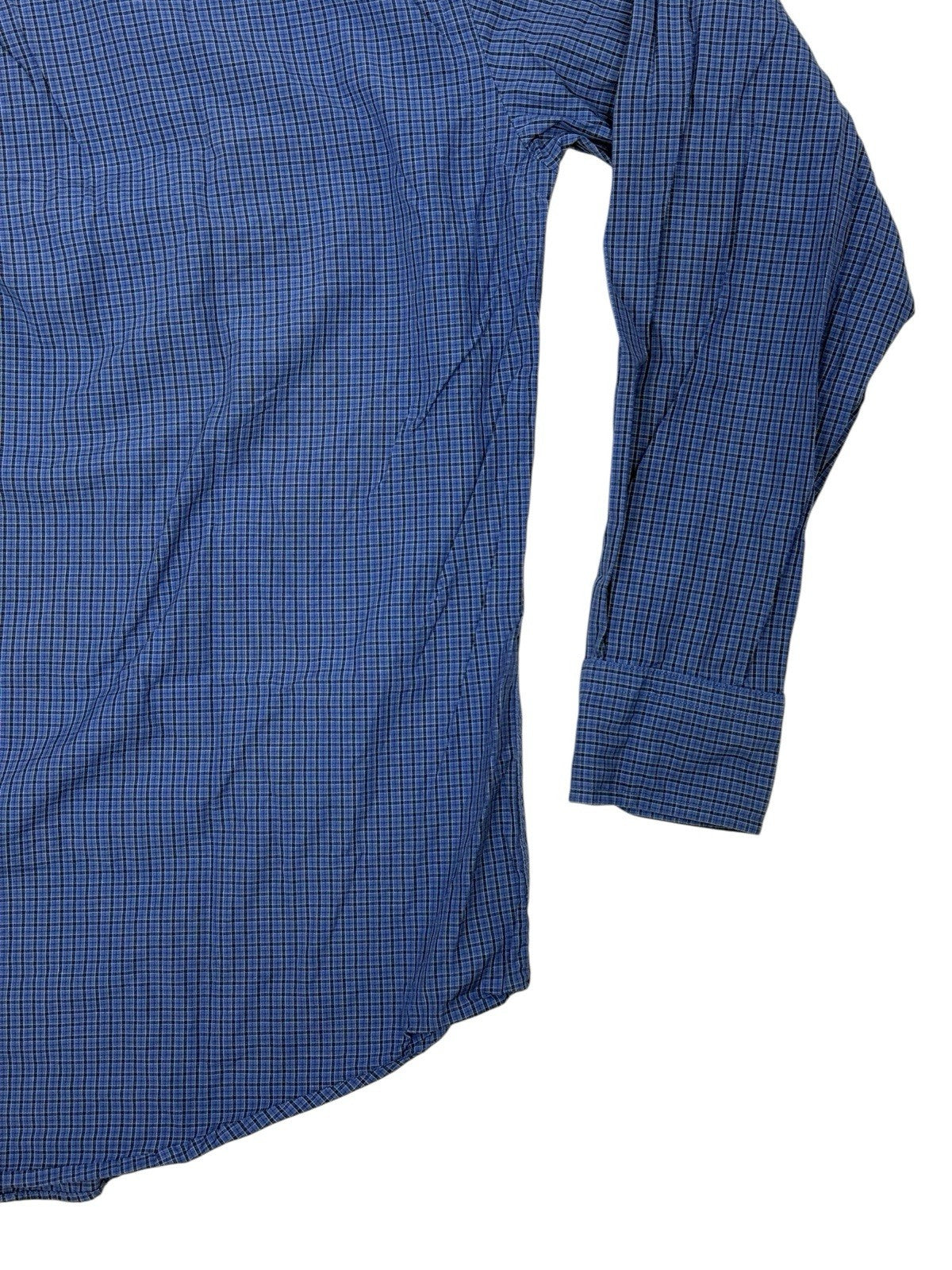 Nautica Blue Check Collared Shirt Medium