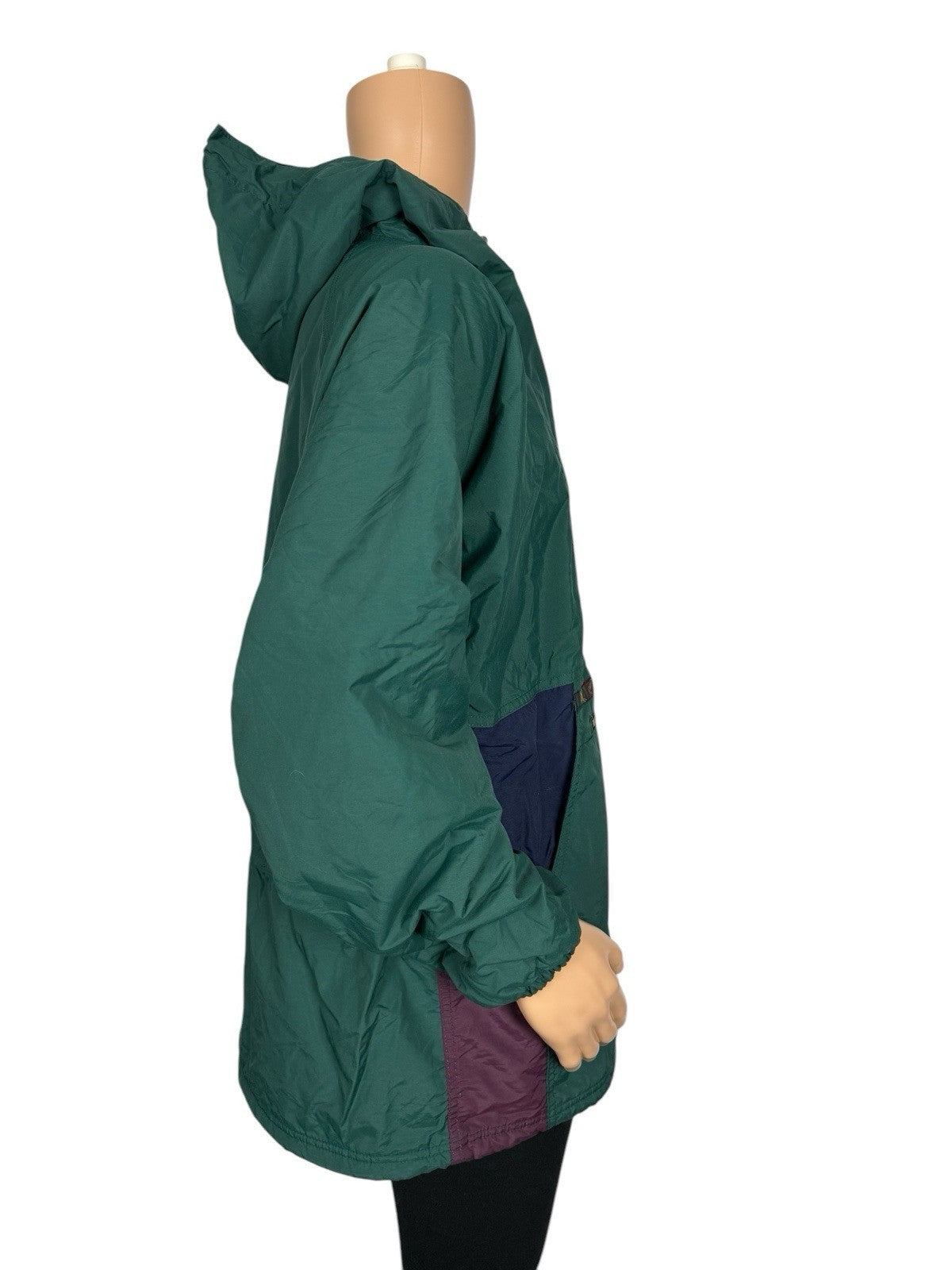 LL Bean Vintage Green Thinsulate Anorak Poncho Large