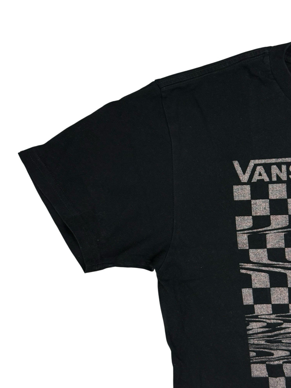 Vans Black Cotton Printed Top Small