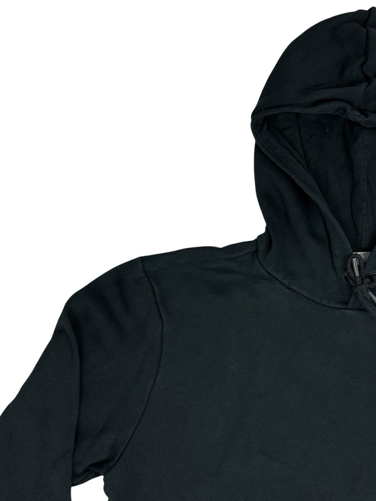 Puma Black Printed Logo Hoodie Medium