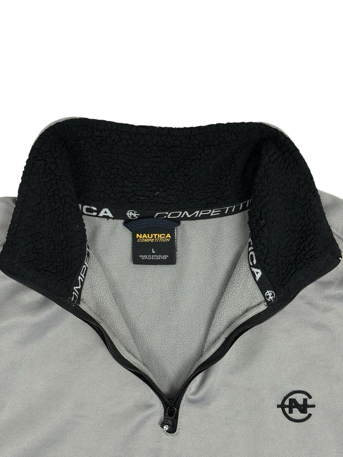 Nautica Competition Grey Quarter Zip Jumper Large