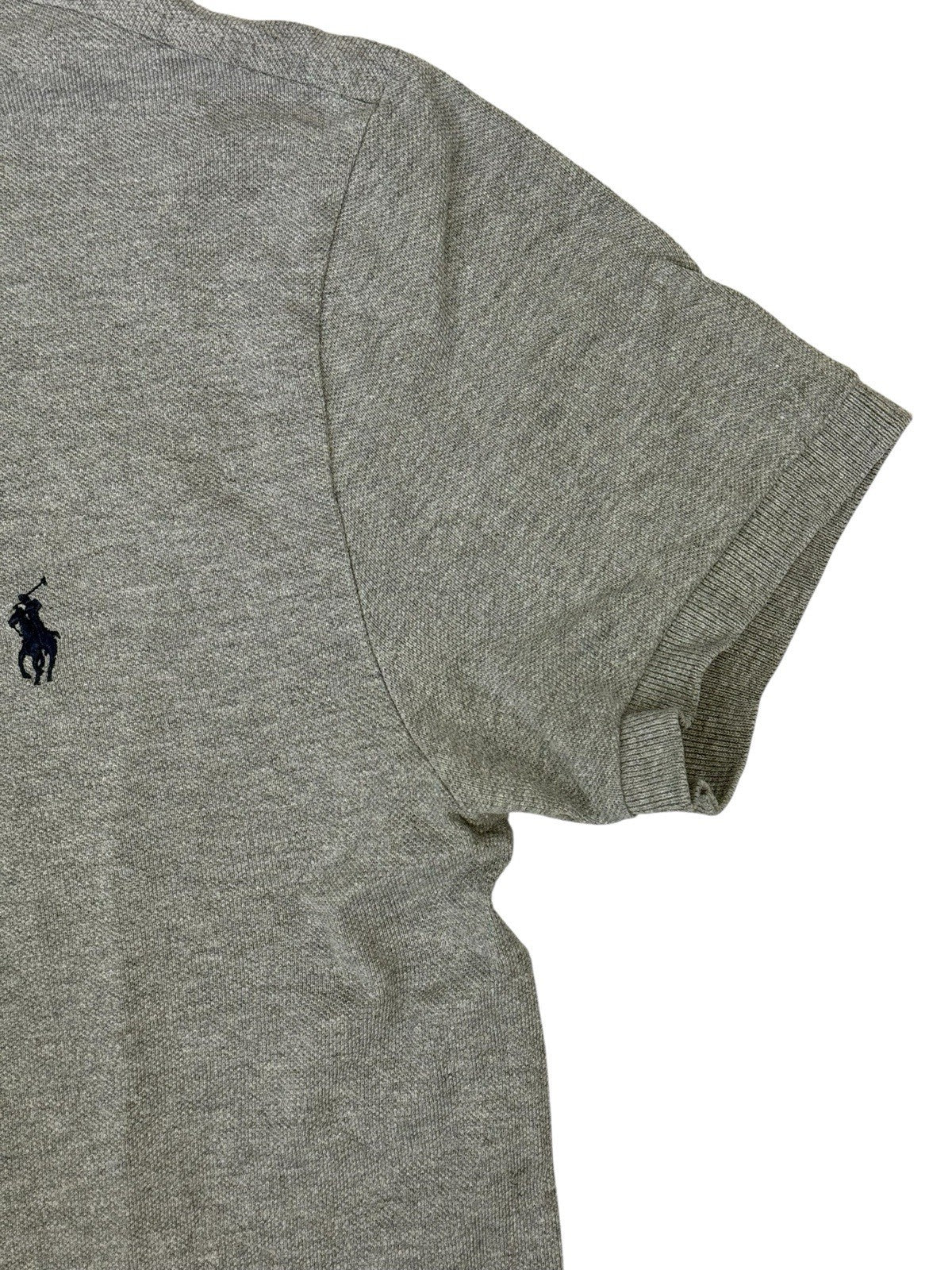 Polo Ralph Lauren Grey Custom Fit Polo Top Small