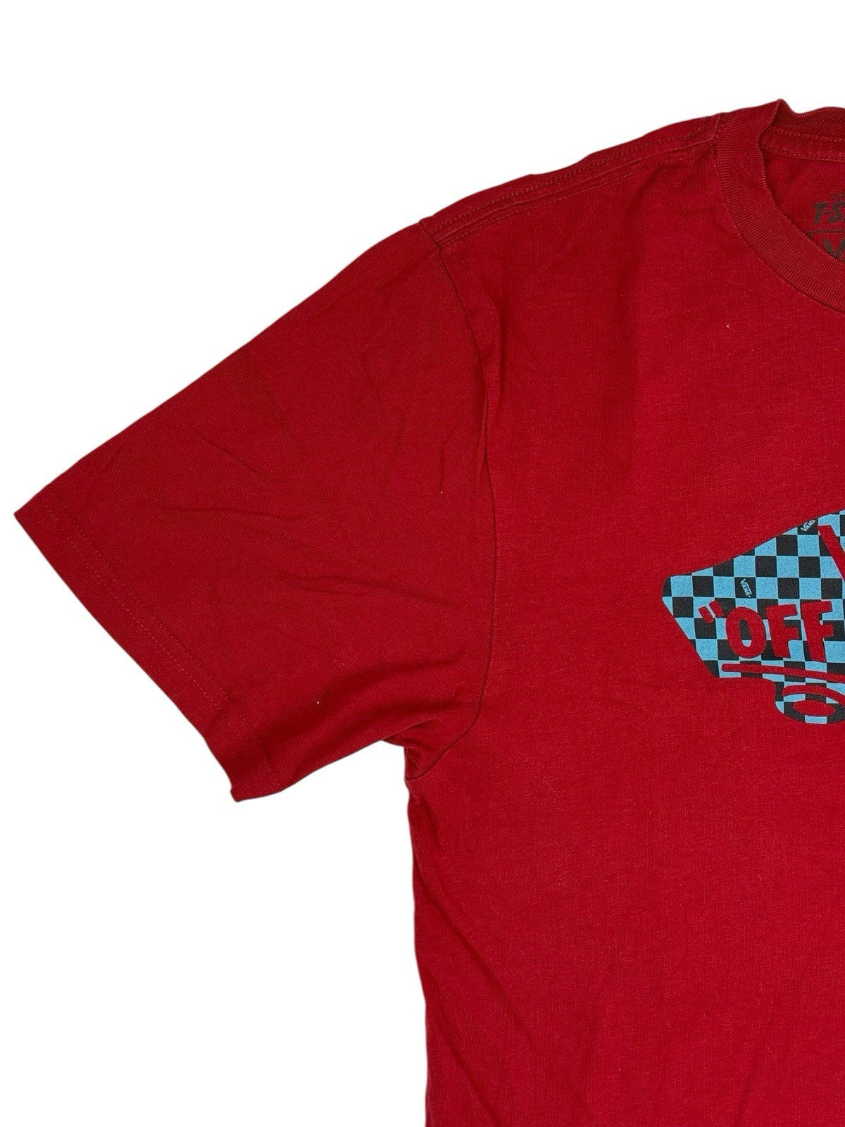 Vans Red Off The Wall Printed Top Boys XL