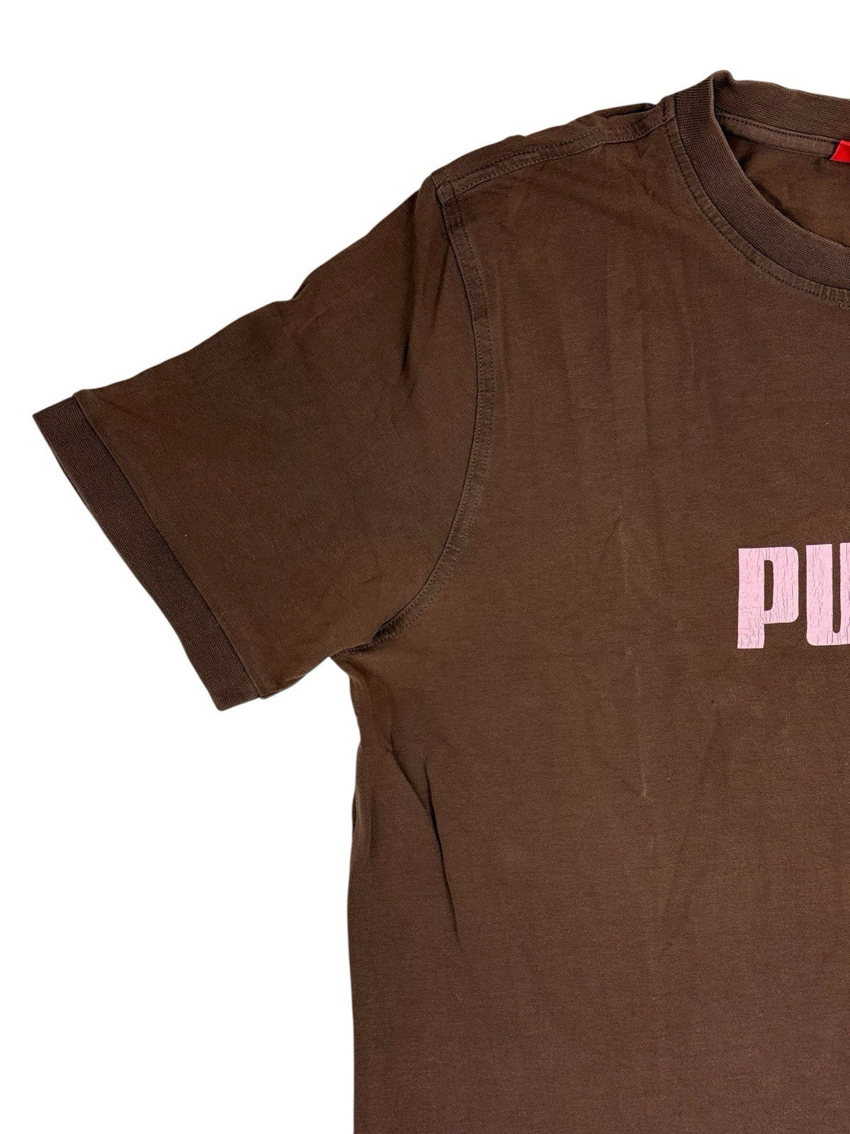 Puma Brown Cotton Blend Top Medium