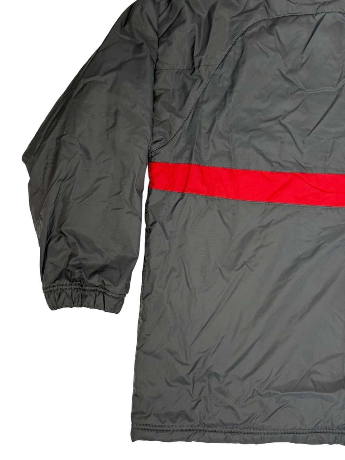 Nike Grey and Red Reversible Heavyweight Fleece Lined Jacket Large