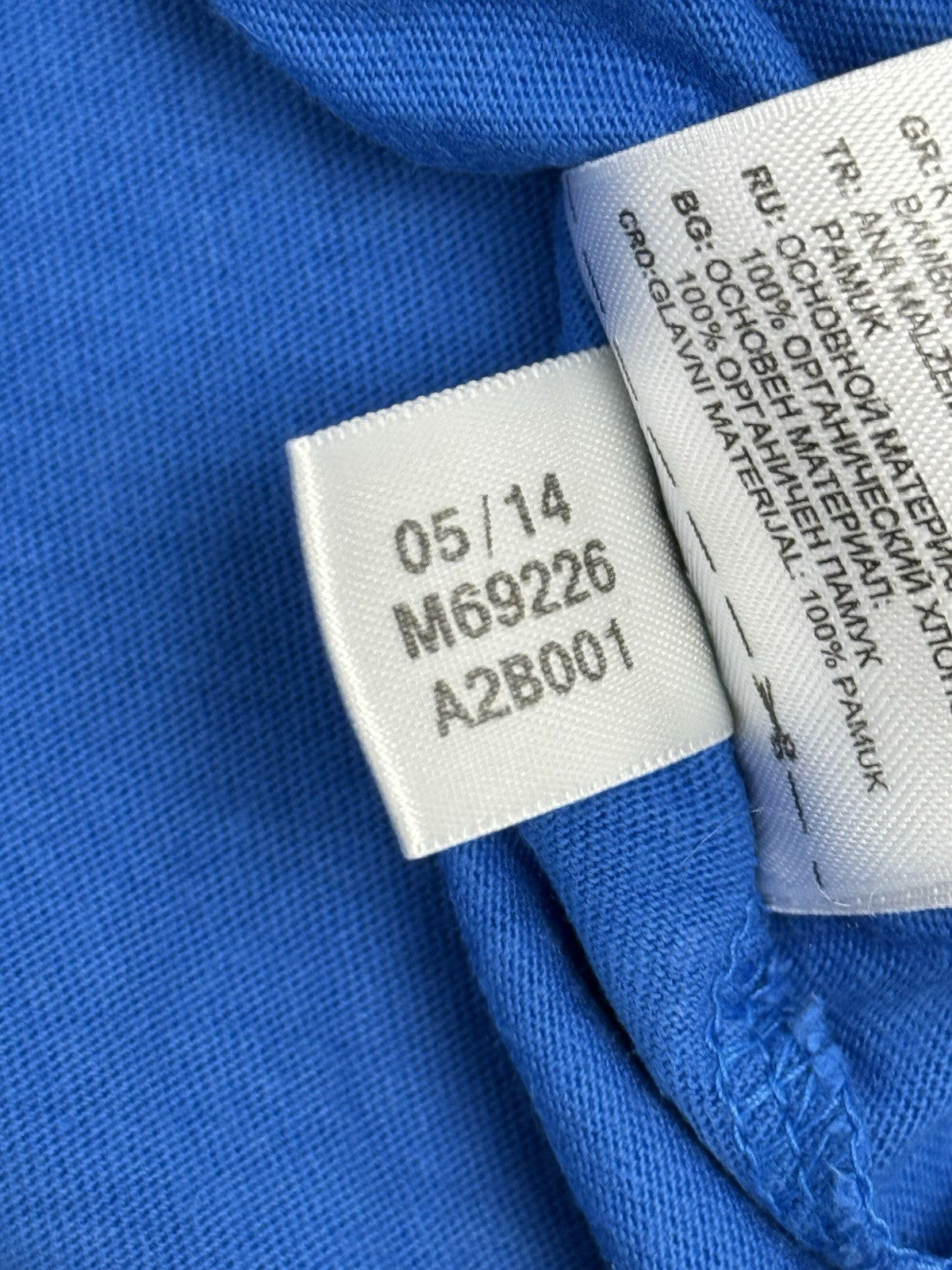 Adidas Blue Trefoil Print Top XS