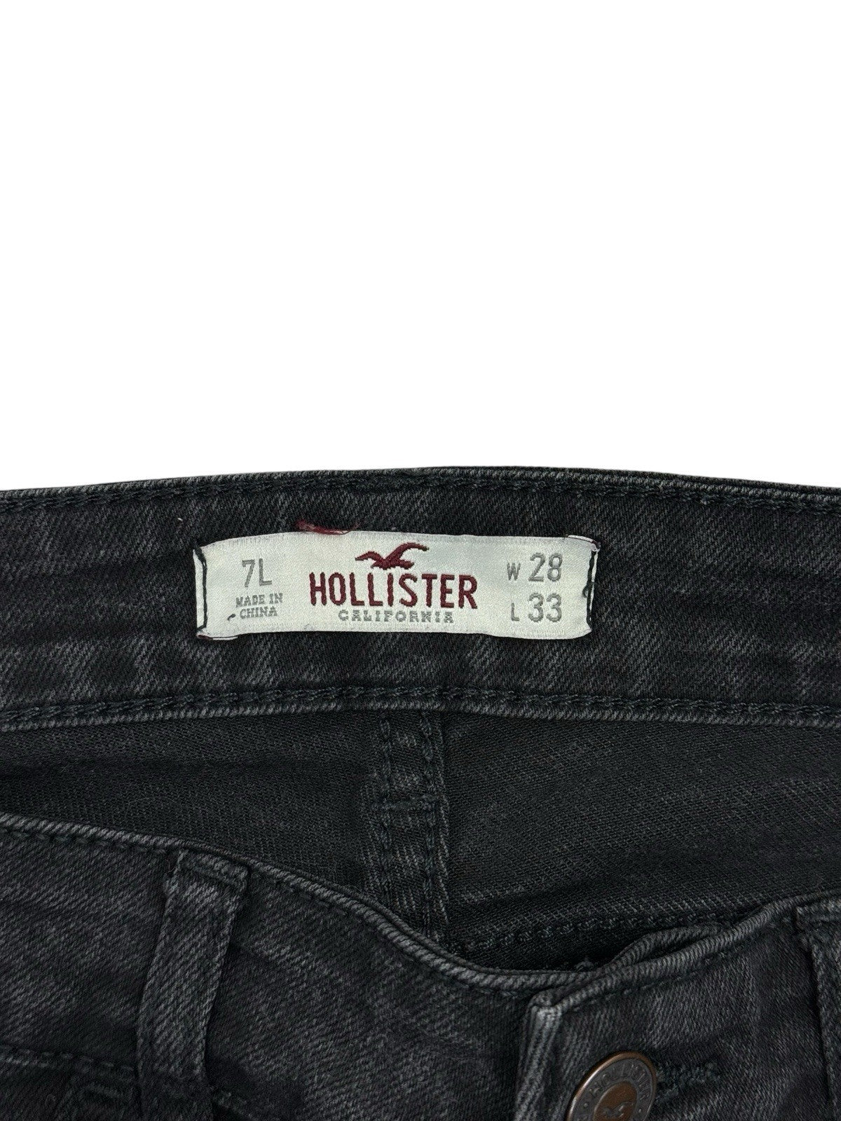 Hollister Black Denim Skinny Jeans 28W 33L