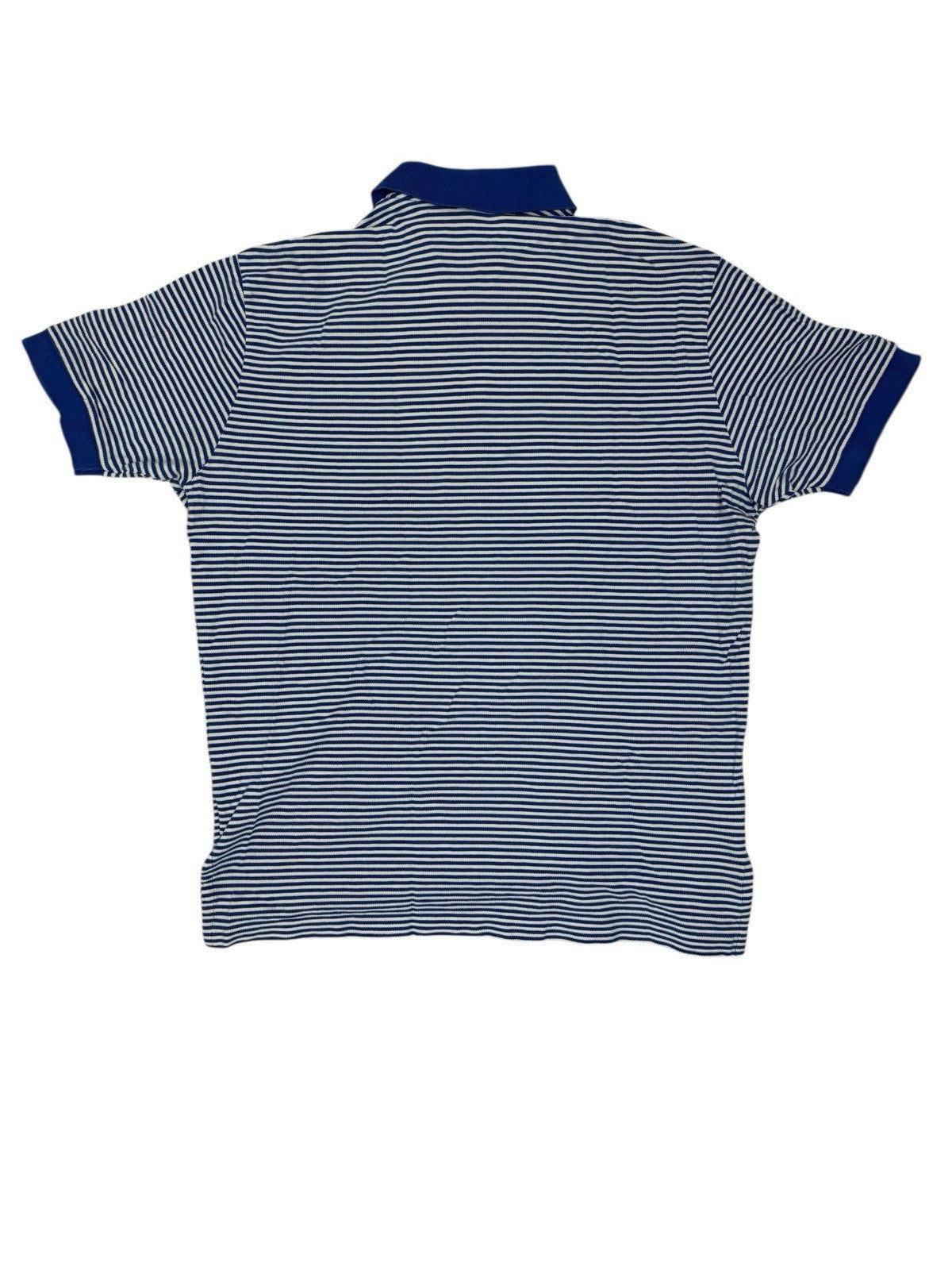Polo Ralph Lauren Blue White Striped Polo Top Large