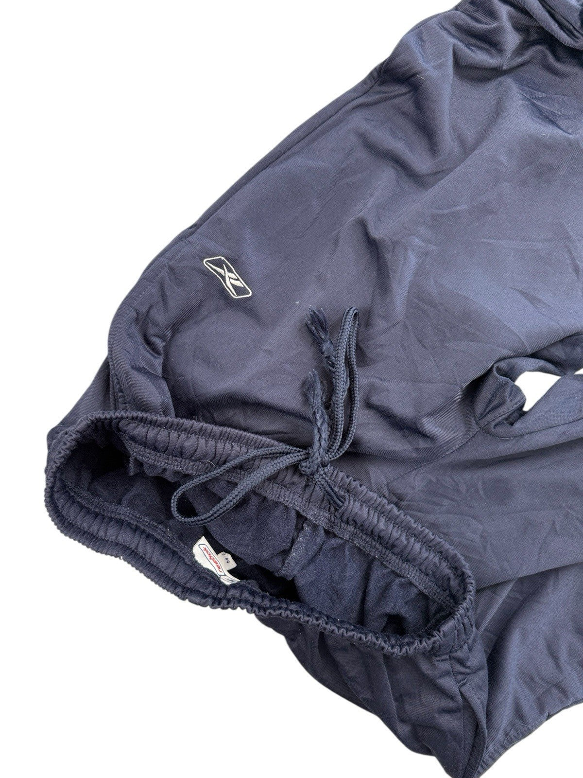 Reebok Blue Polyester Track Trousers Medium
