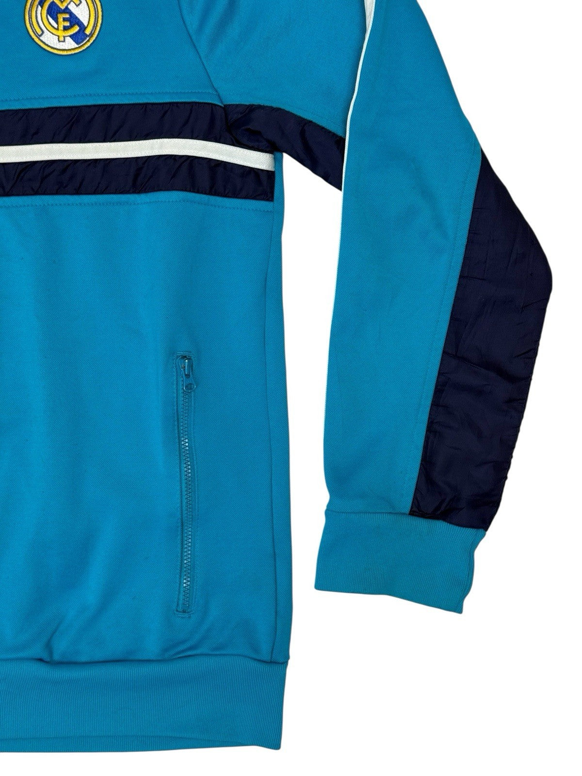Adidas Real Madrid FC Blue Zip Track Jacket Youth XL (Age 15-16)