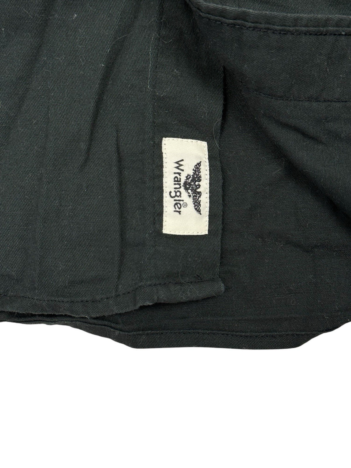 Wrangler Black Flex Comfort Short Sleeve Collared Shirt Medium