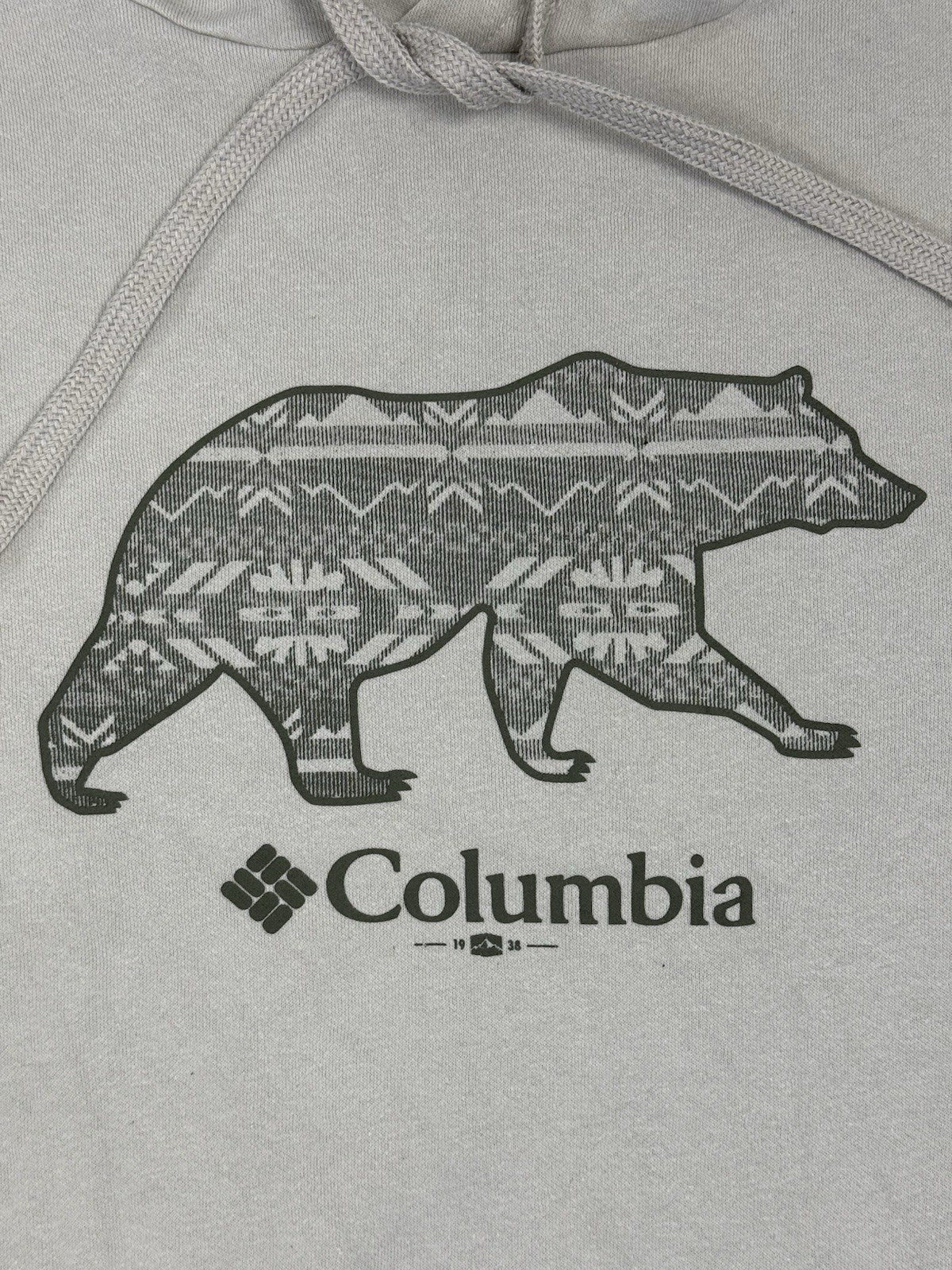 Columbia Beige Bear Hoodie XL