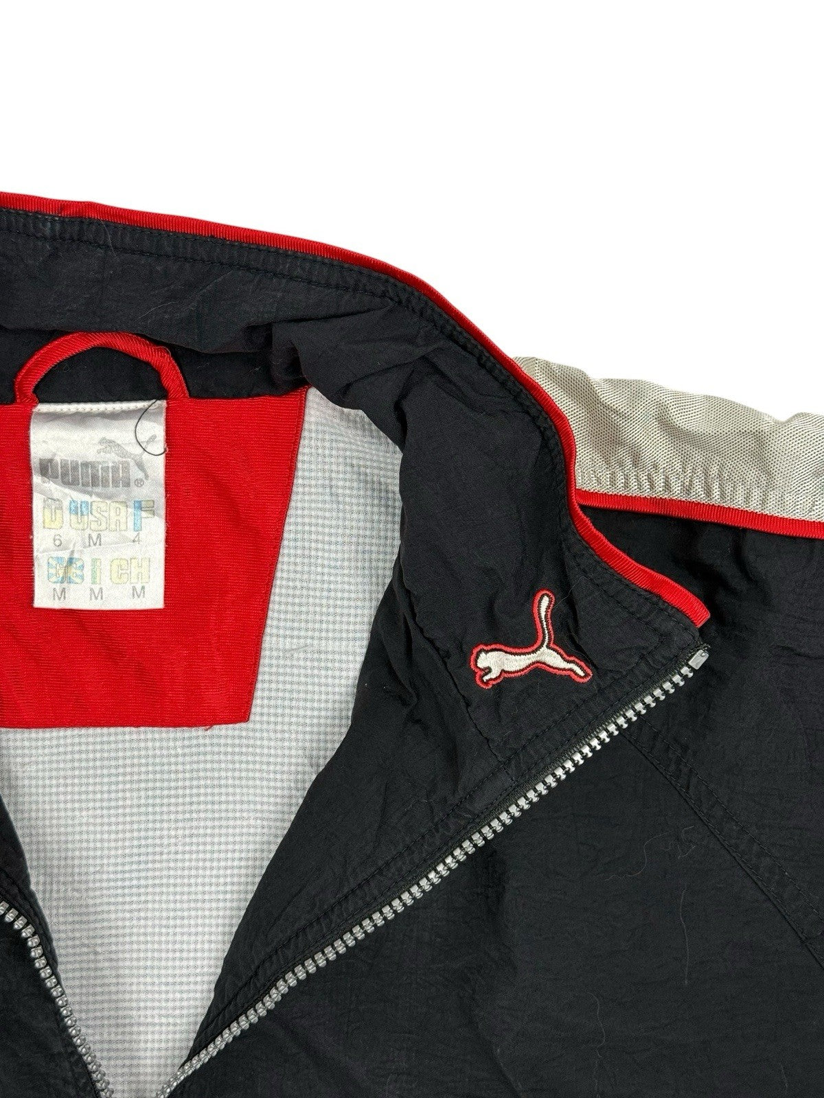 Puma Vintage Black Zip Track Jacket Medium