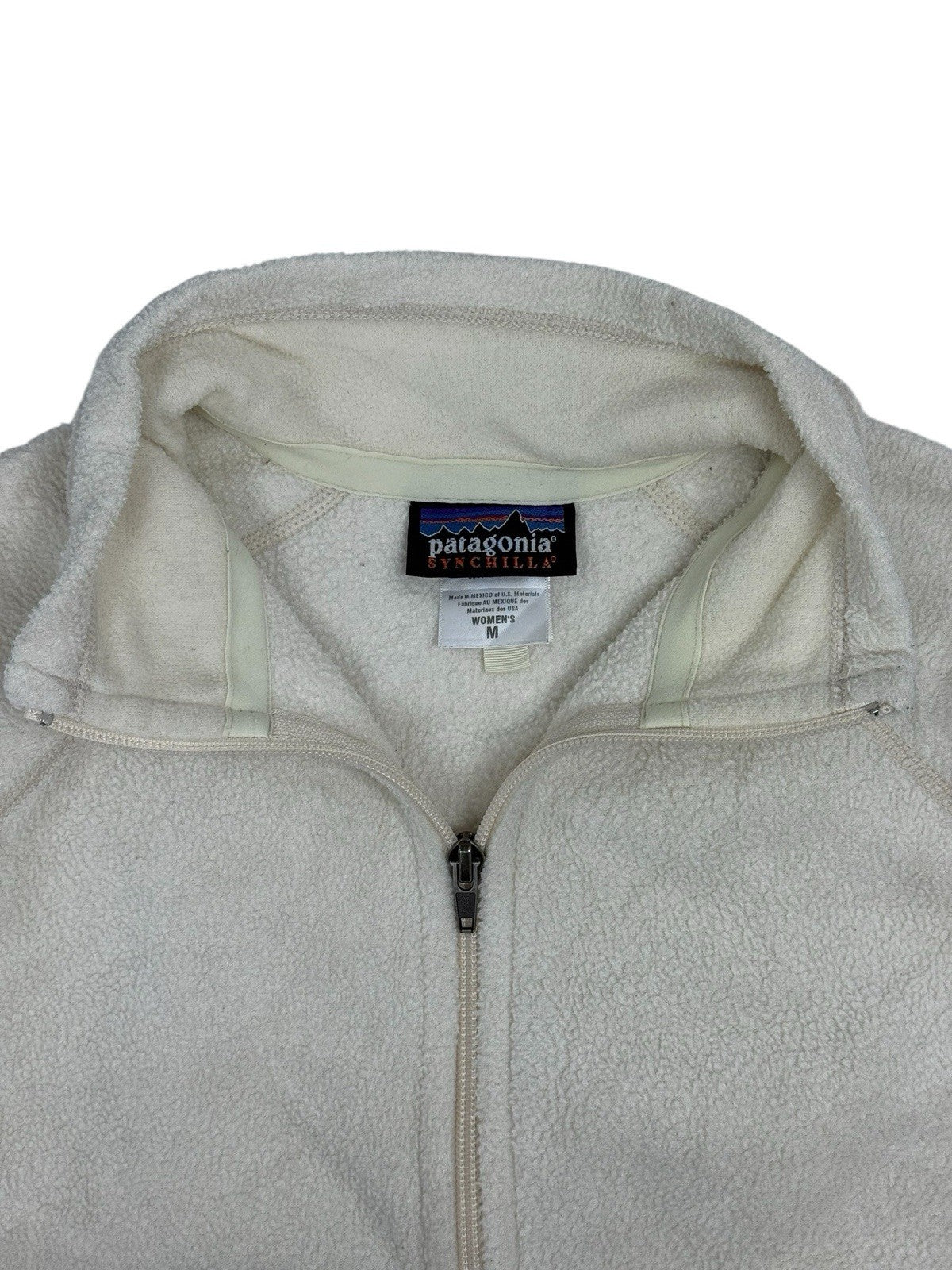 Patagonia Cream White Synchilla Gillet Bodywarmer Medium