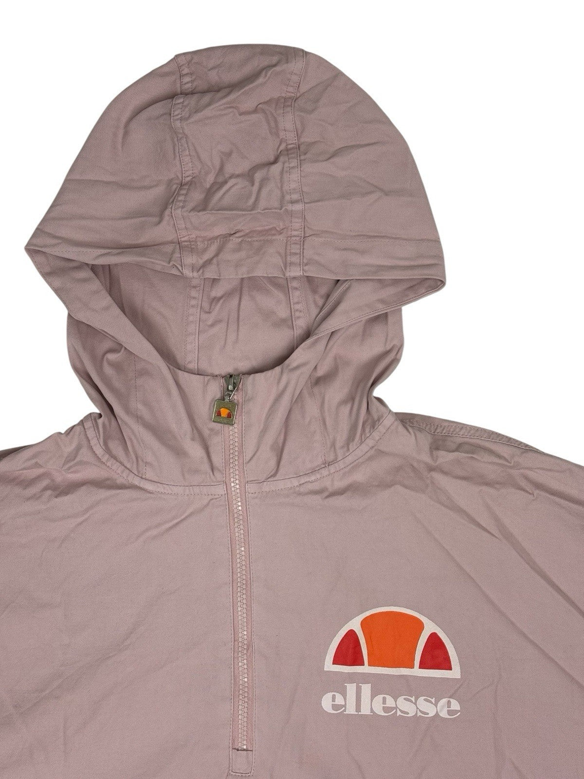 Ellesse Pink Half Zip Printed Poncho Hoodie Size 8