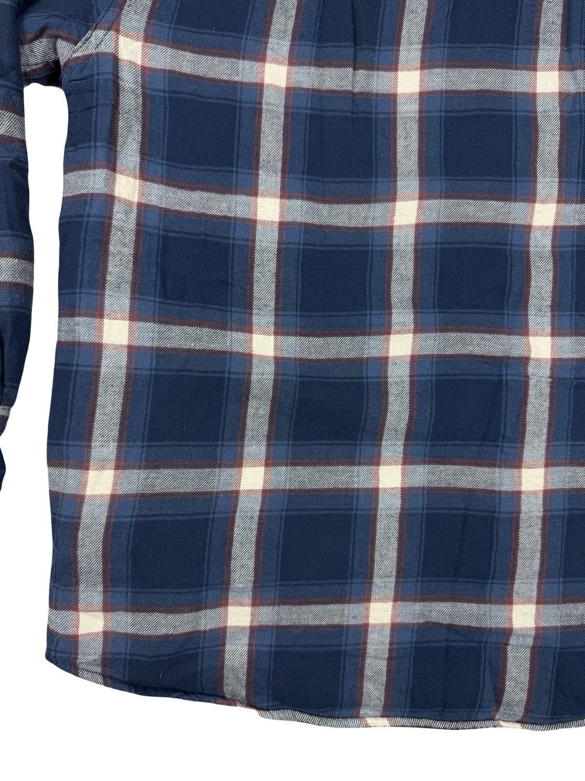 Wrangler Blue Plaid Fleece Lined Shirt Jacket Large
