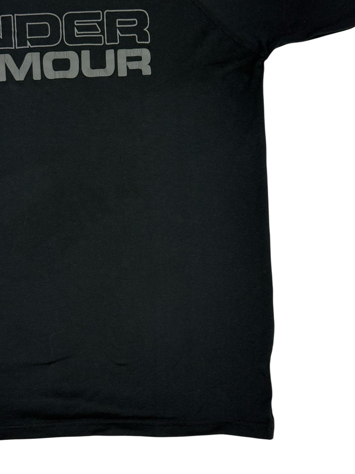 Under Armour Black Retro Loose Fit Heat Gear Top Medium