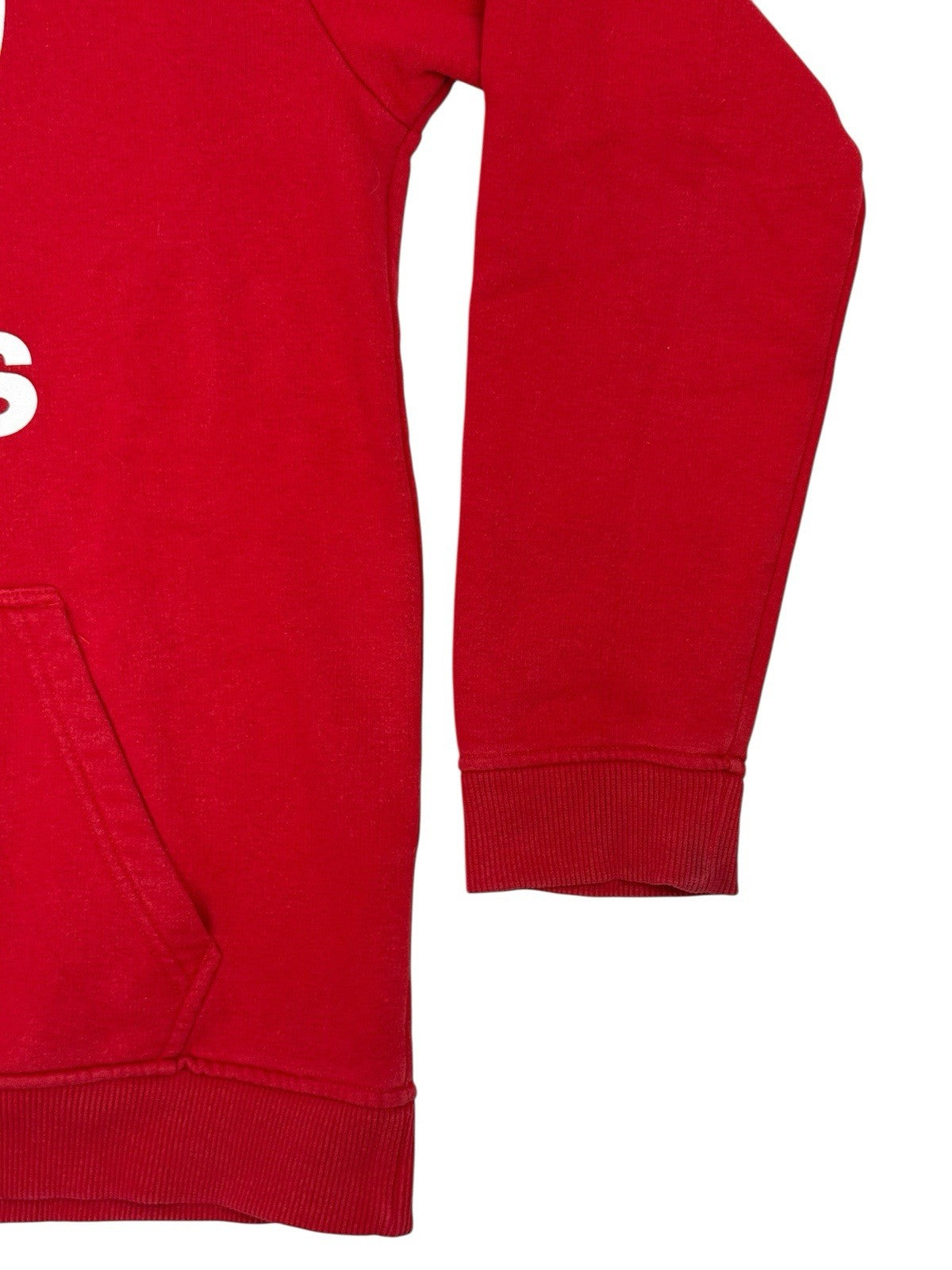 Adidas Red Trefoil Retro Hoodie Large