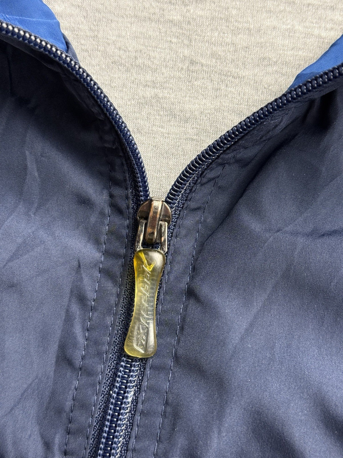 Reebok Vintage Blue Zip Track Jacket 2XL