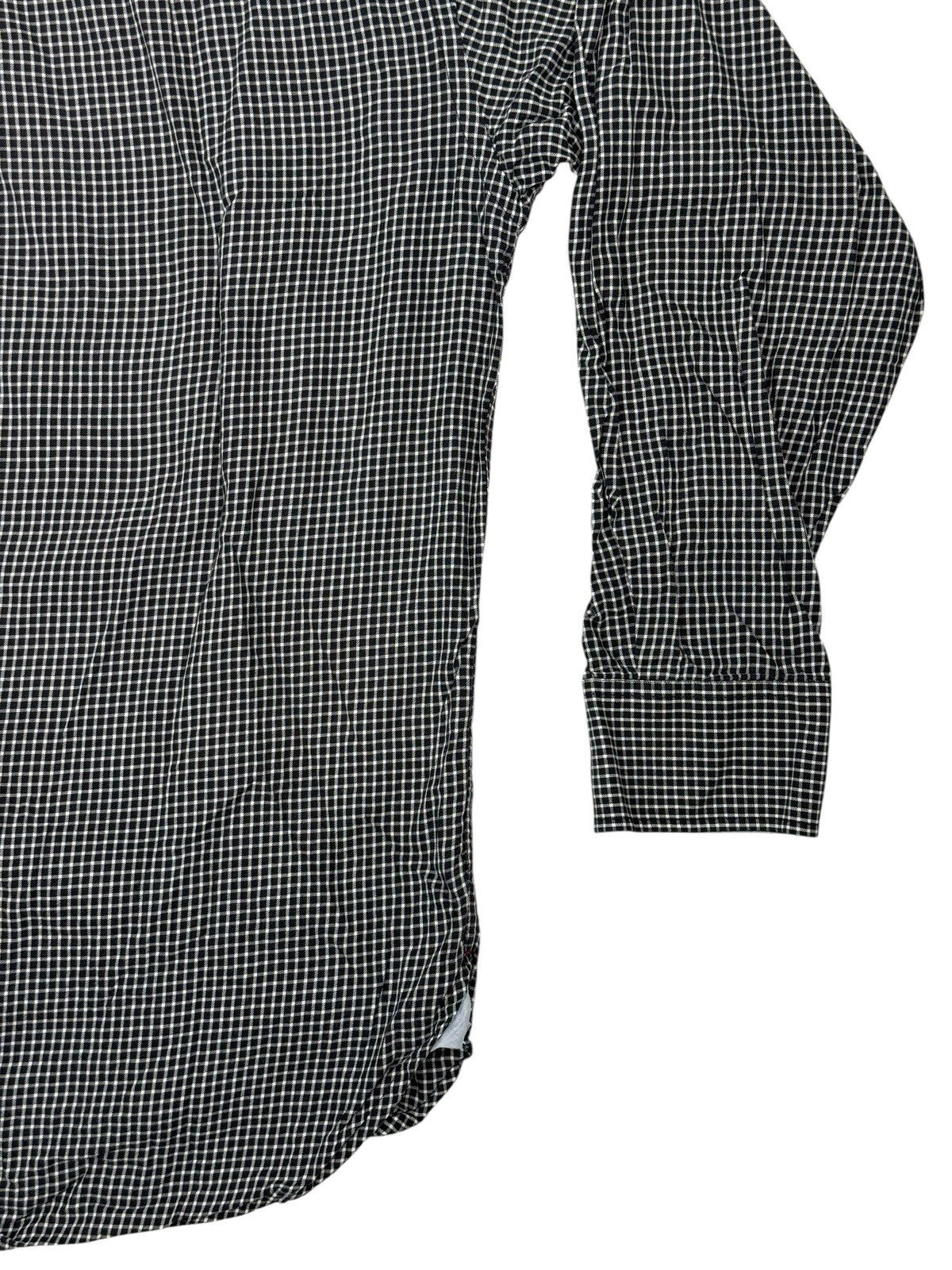 Tommy Hilfiger Black Check Collared Shirt 2XL
