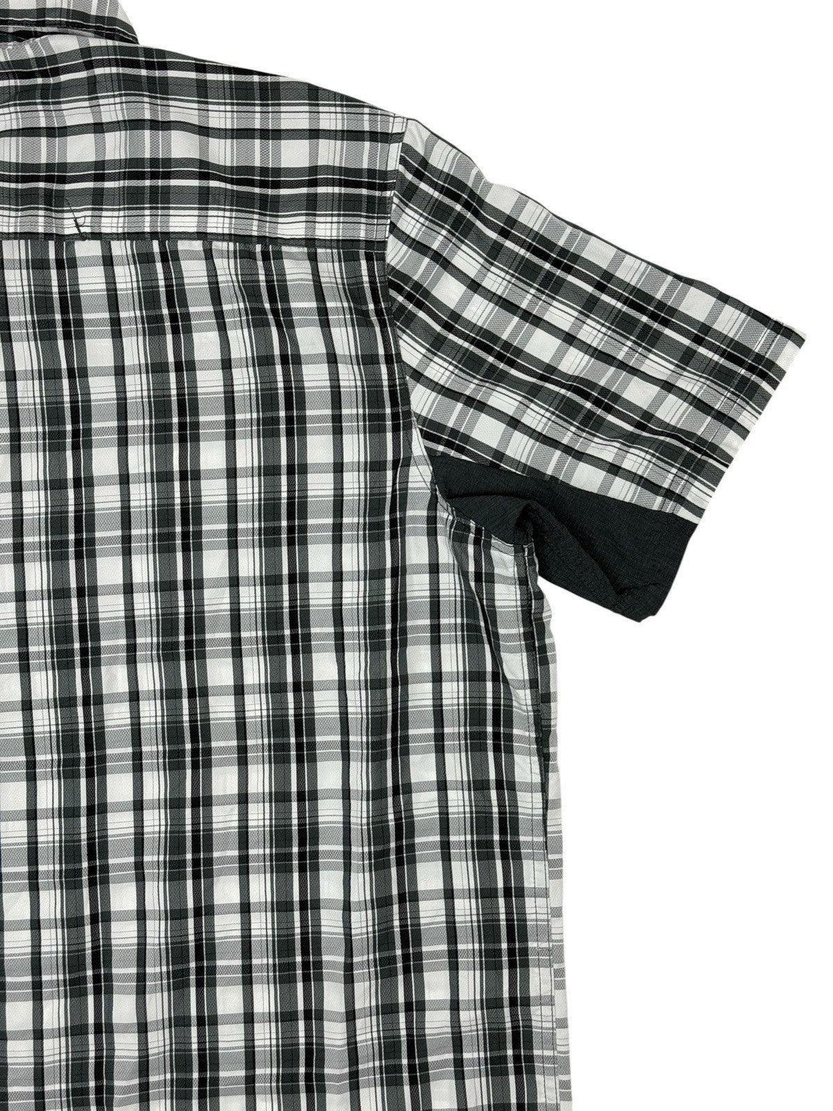 Wrangler Outdoor Grey Plaid Button Up Top XL