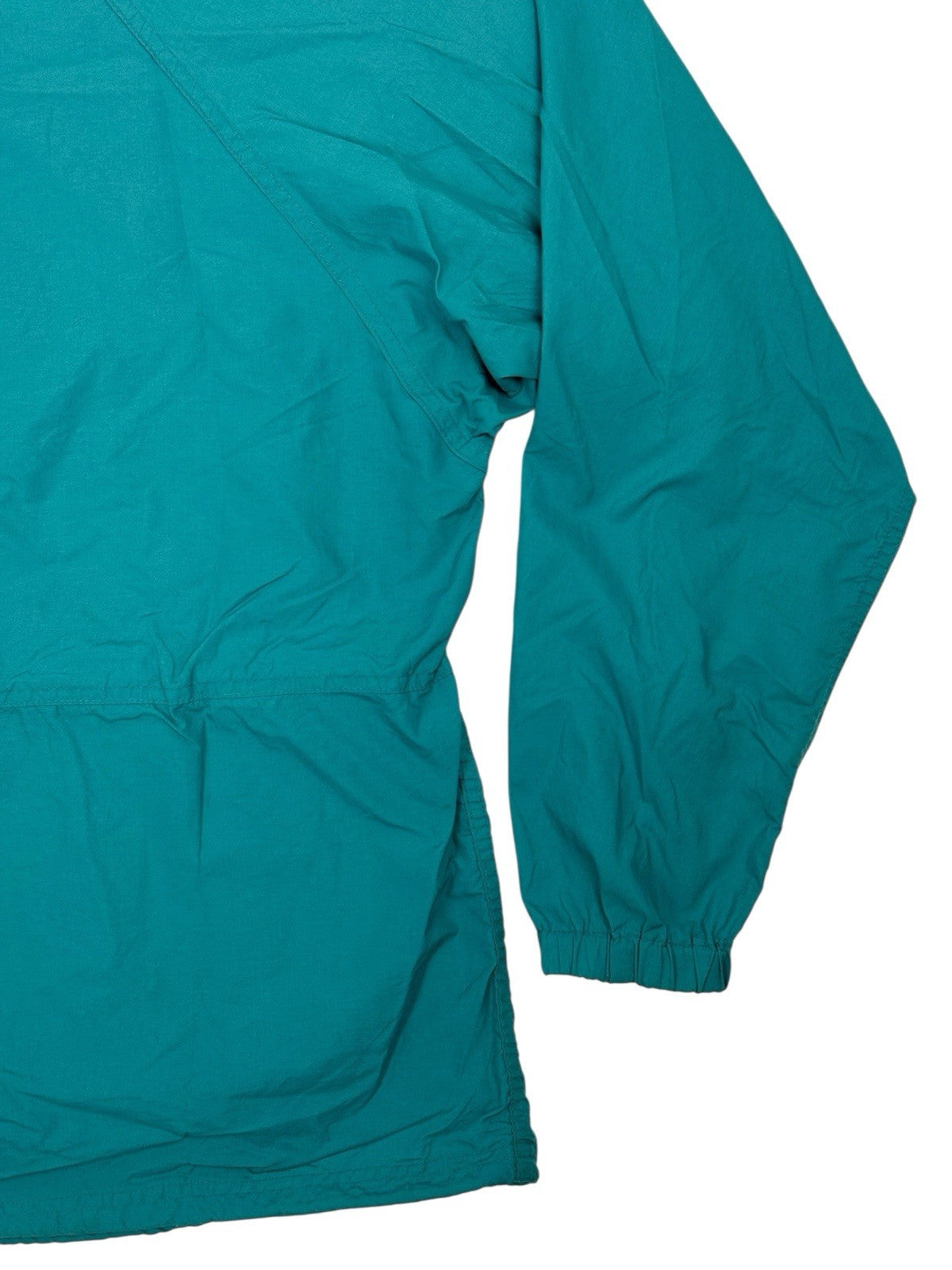 LL Bean Green Retro 1/2 Zip Poncho Medium