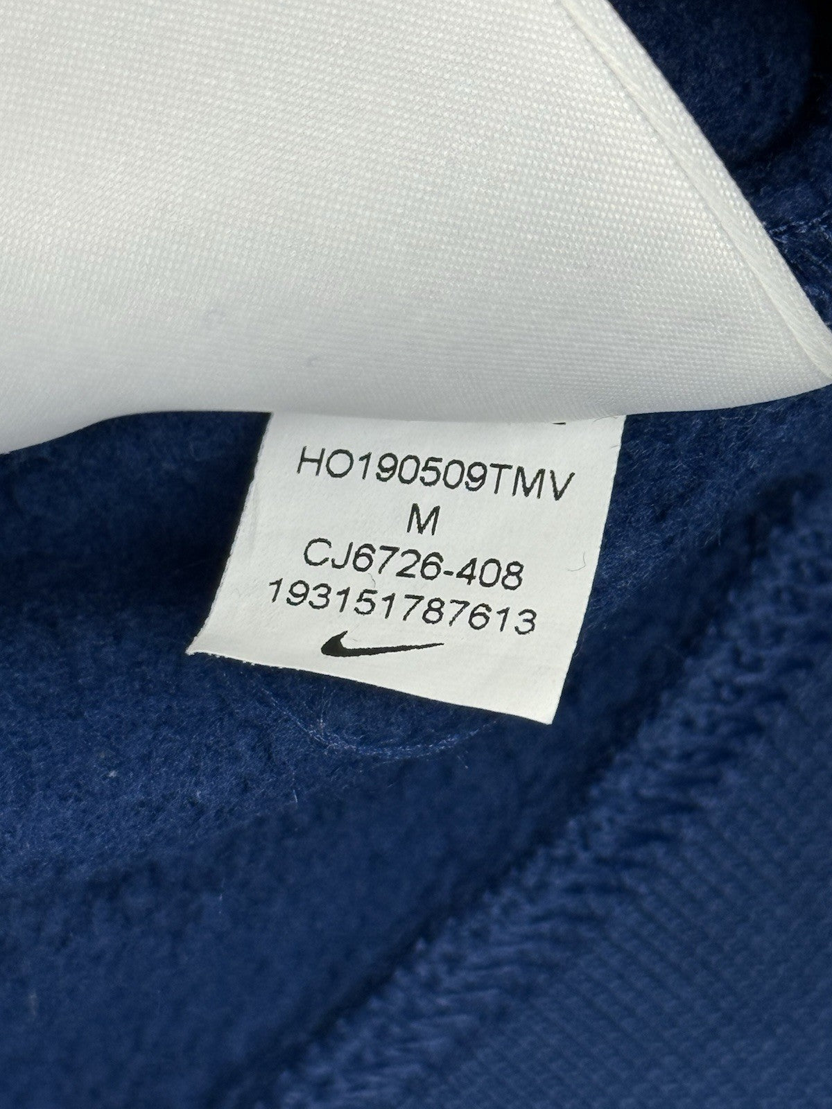 Nike Blue Zip Hooded Jacket Size Youth Medium