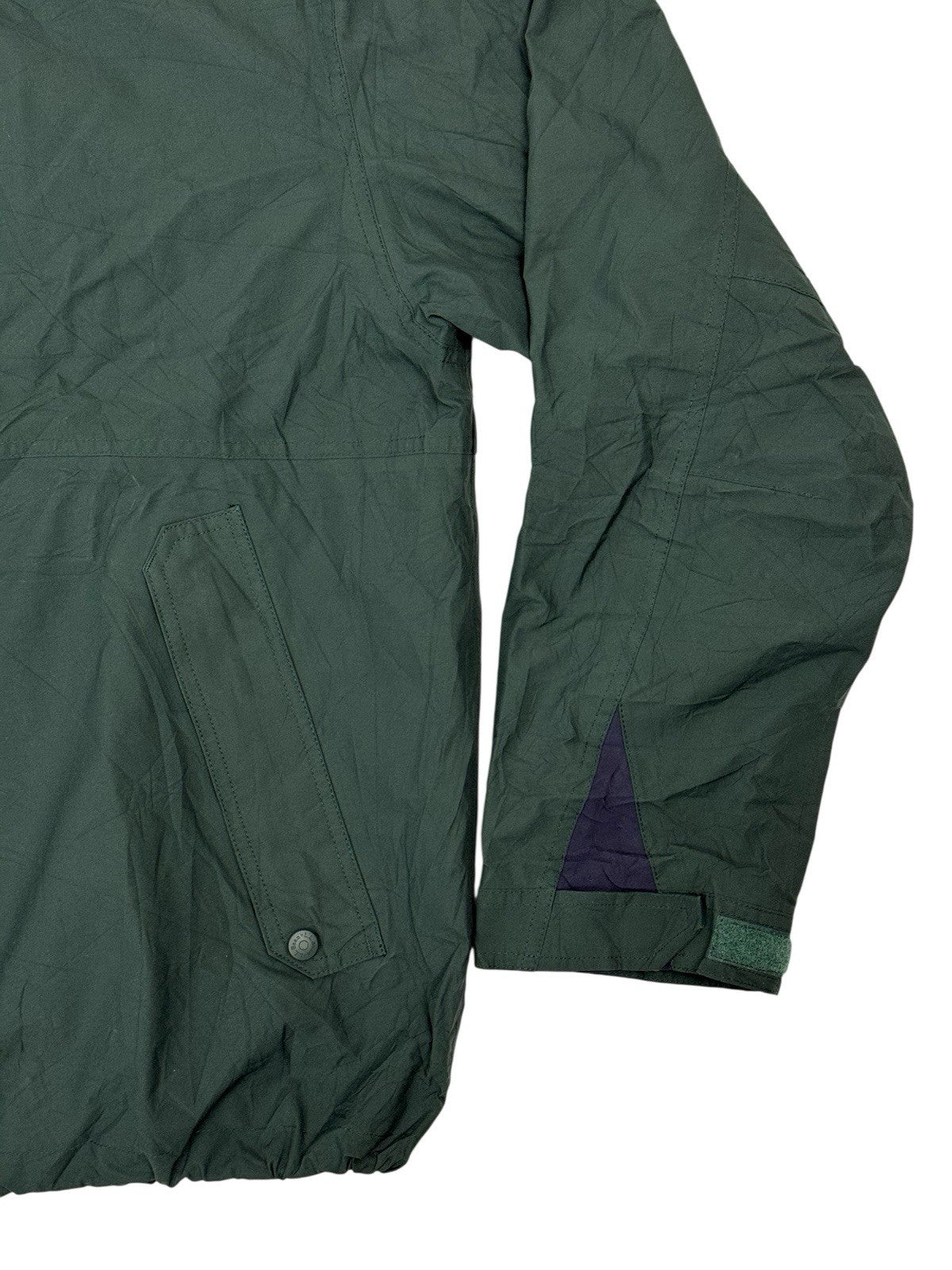 LL Bean Green Retro Zip Windbreaker Jacket XL