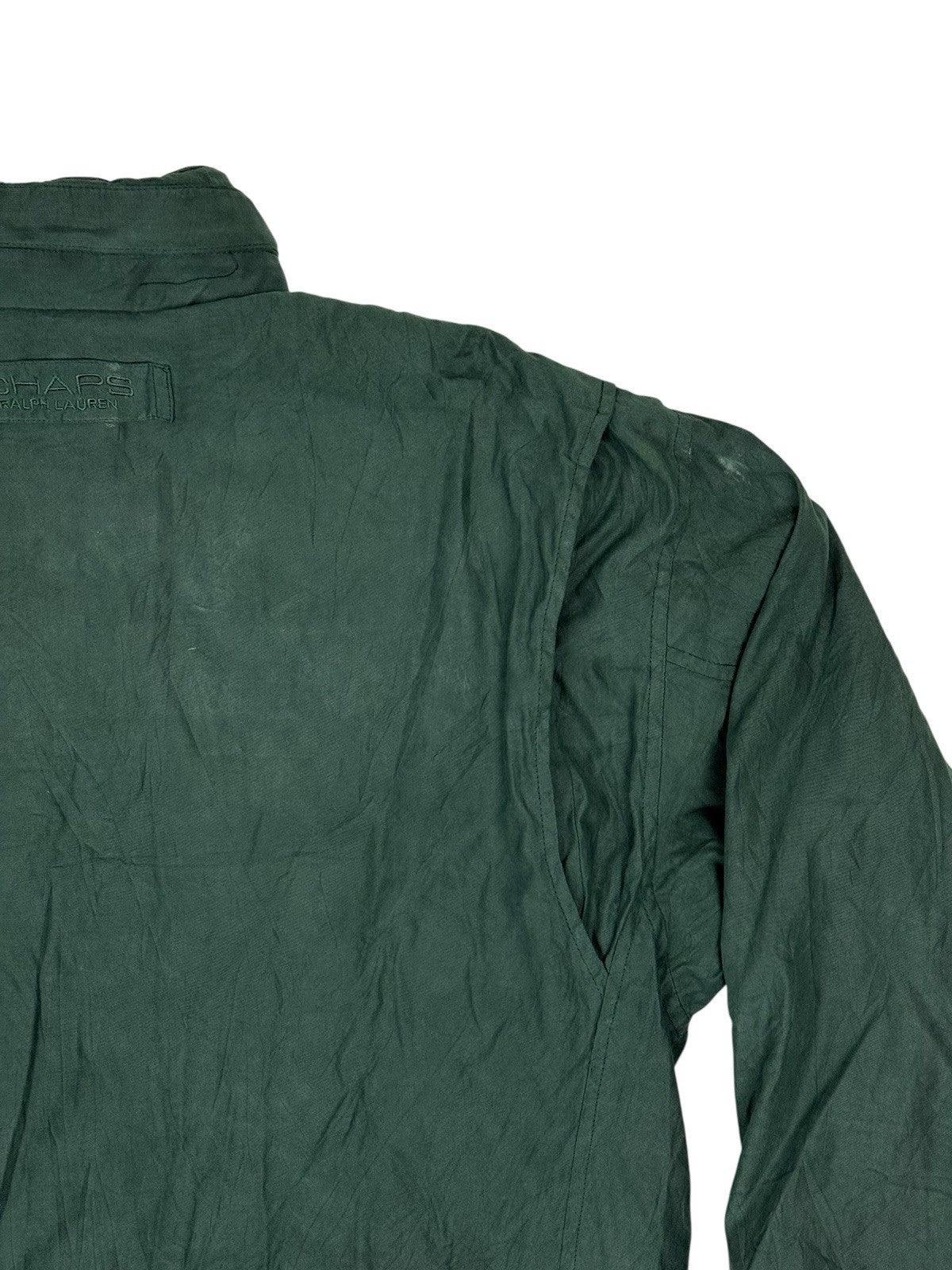 Chaps Ralph Lauren Green Retro Lined Heavy Jacket Medium