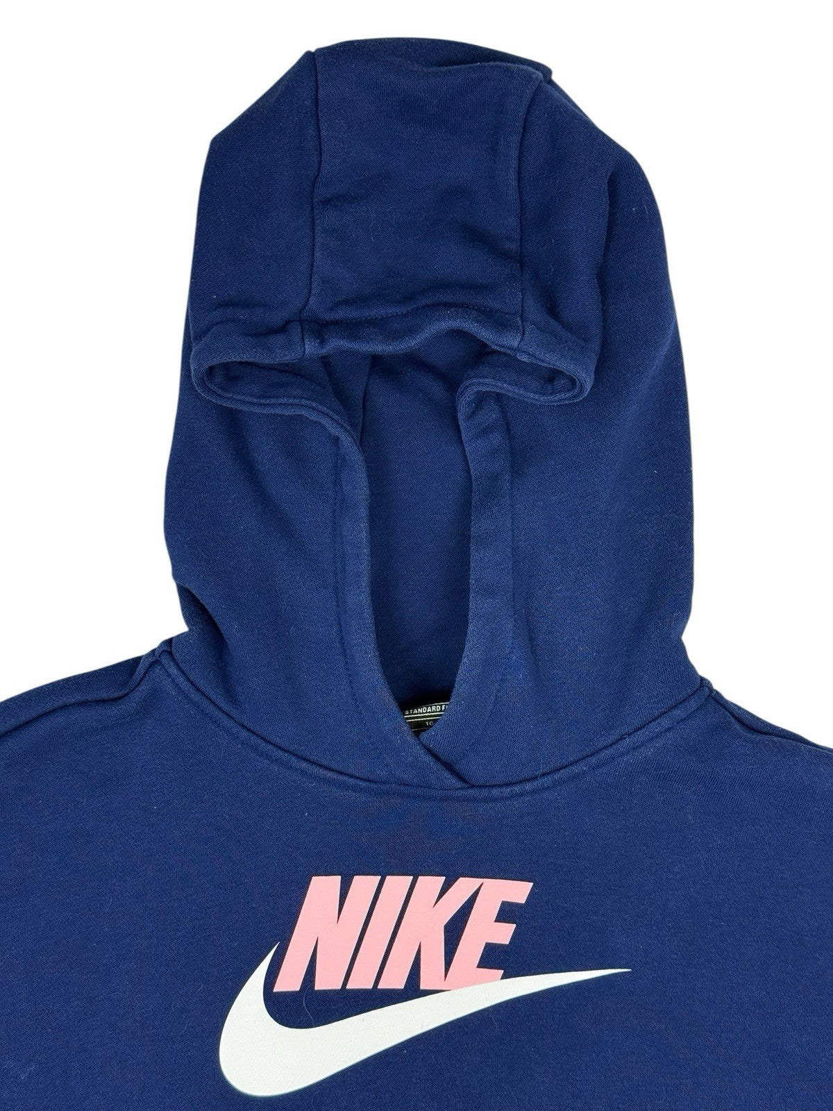 Nike Blue Cropped Printed Hoodie Youth XL