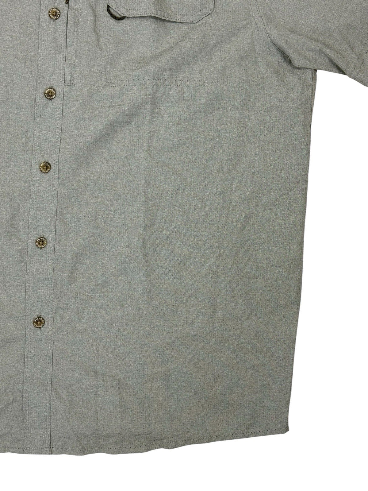 Wrangler Outdoor Grey Regular Fit Short Sleeve Collared Shirt XL
