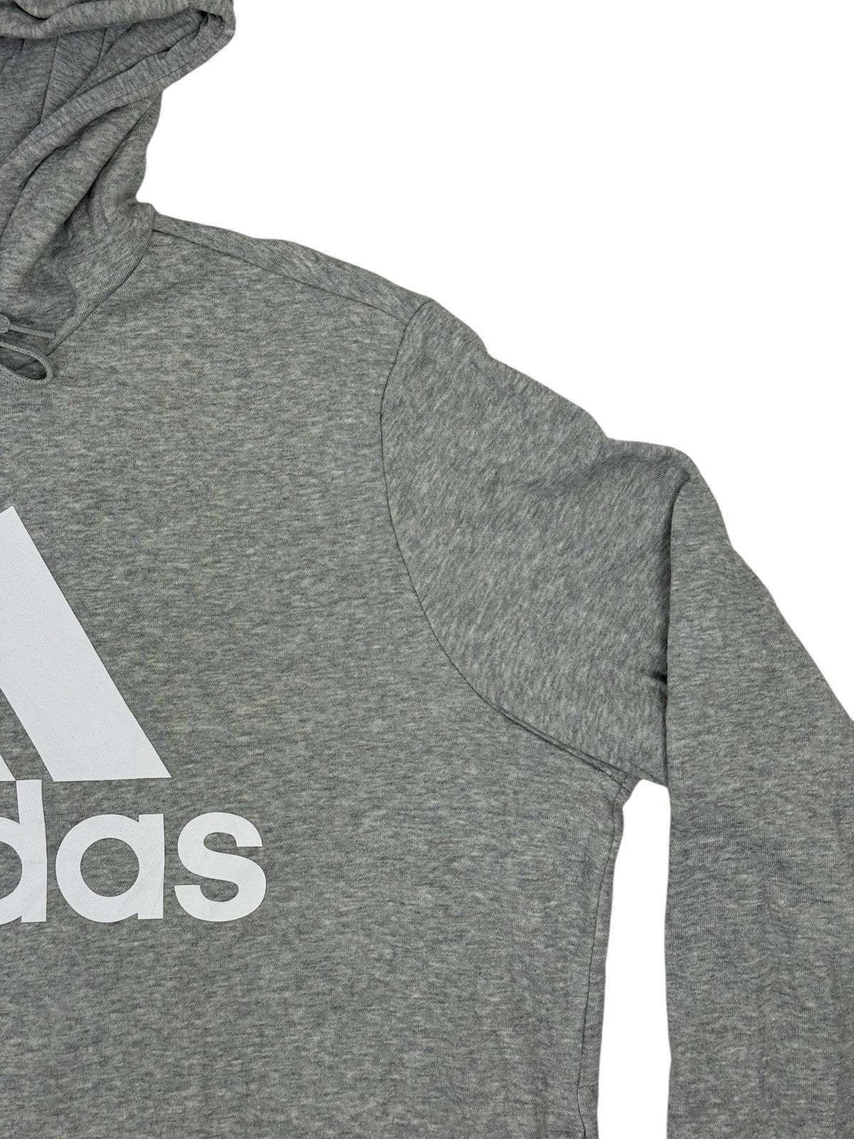 Adidas Grey Spellout Logo Hoodie 2XL
