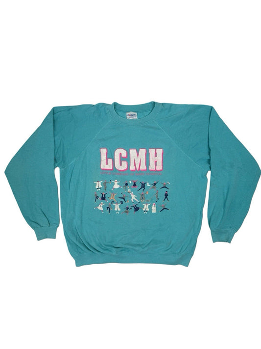 Vintage Blue Mary Hospital Printed LCMH Jumper XL
