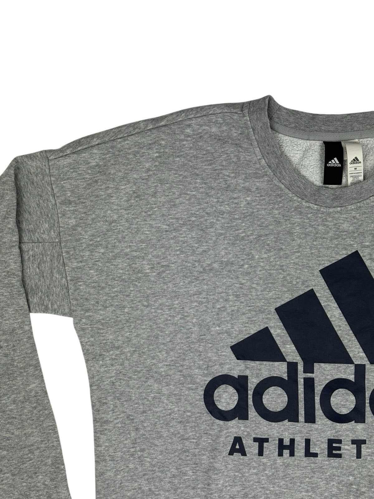 Adidas Grey Big Logo Jumper Medium