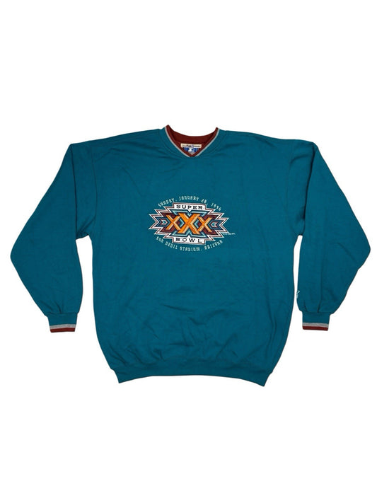 Superbowl 30 Vintage Blue Starter Jumper XL