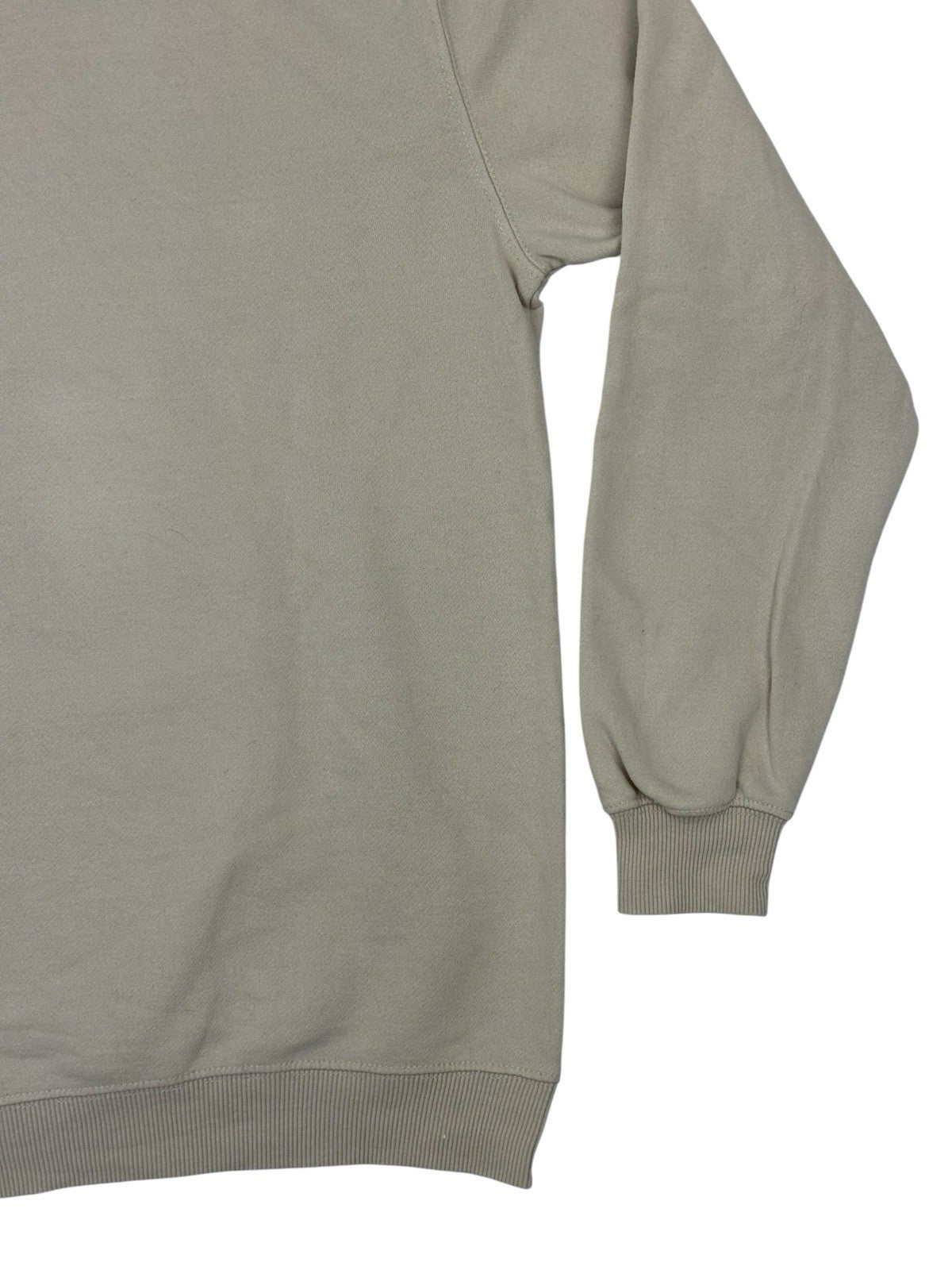 Retro Space Jam Beige Distressed Printed Hoodie Small