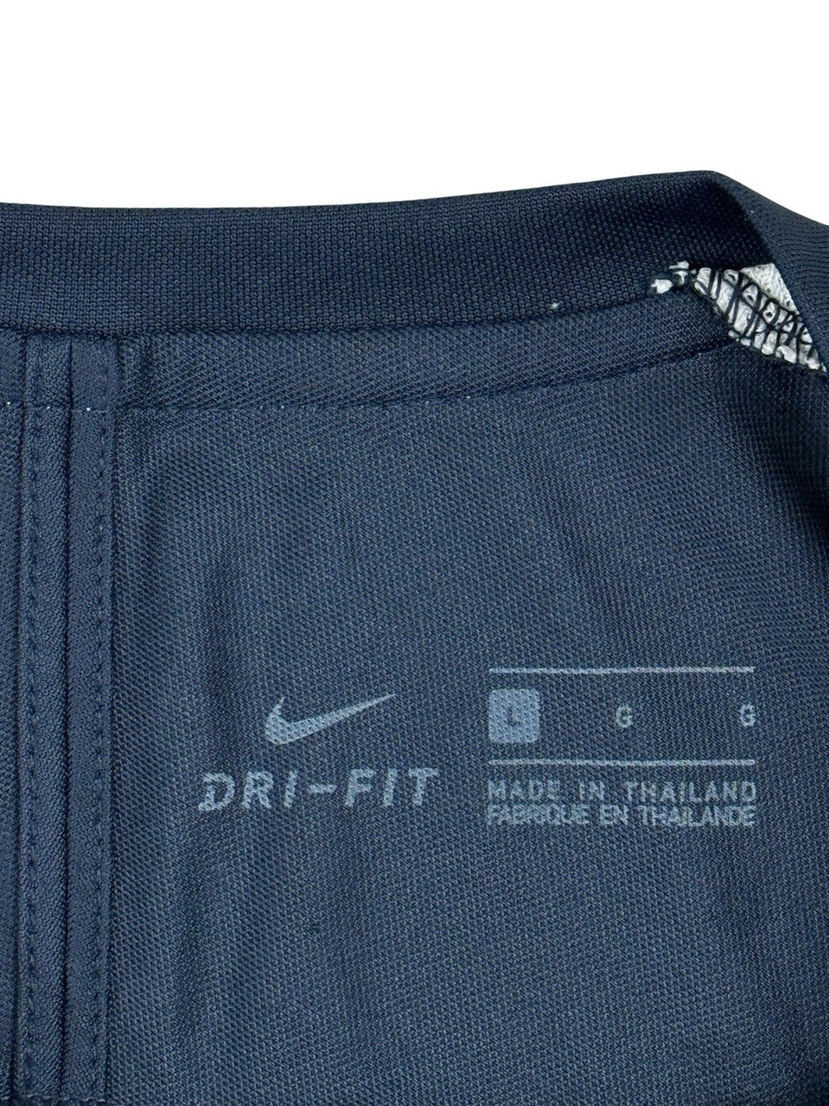 Nike Blue Dri Fit Polyester Mesh Top Large