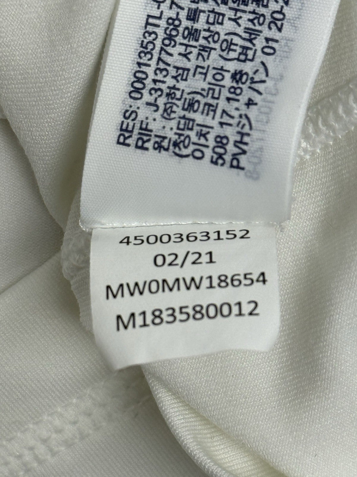 Tommy Hilfiger White Polo Top Medium
