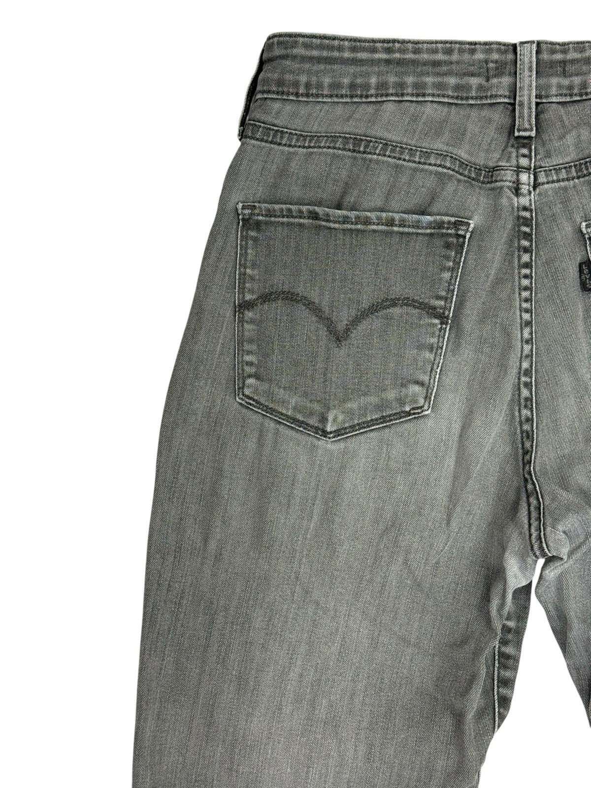 Levi's Grey 721 High Rise Skinny Denim Jeans 30W 35L