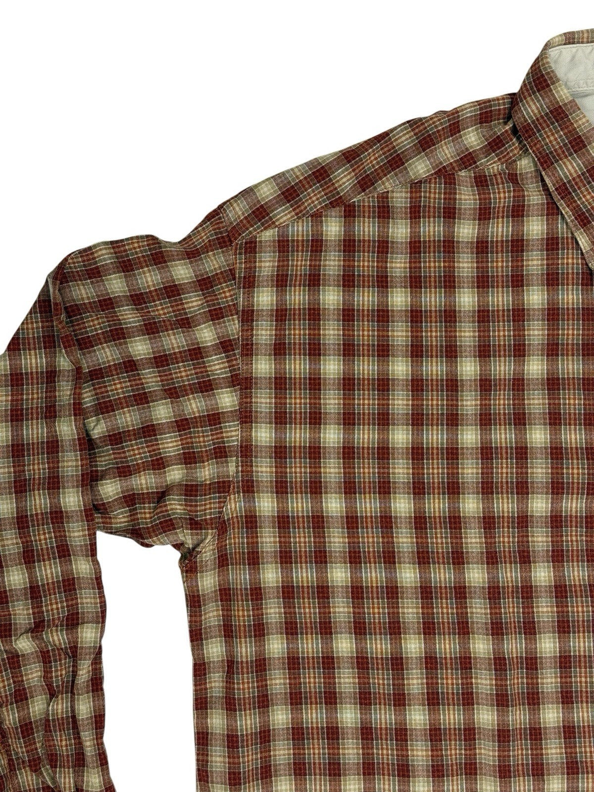 Columbia Red Check Cotton Collared Shirt 2XL